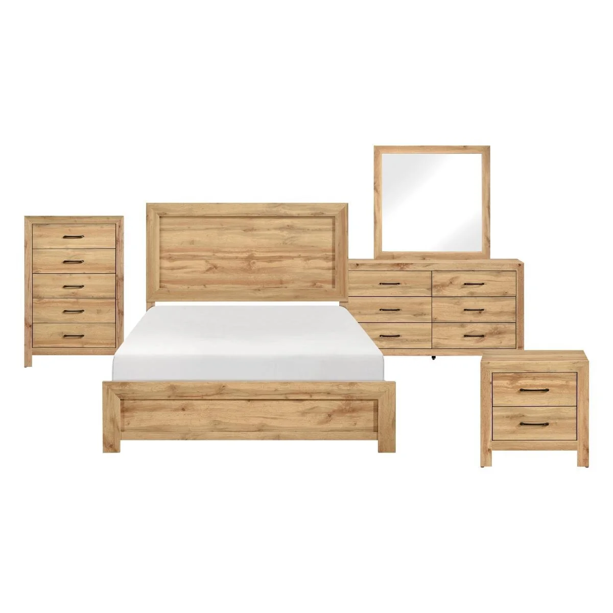 Corbin Twin & Queen 4 & 5 Piece Bed Set Gray & Natural - Image 19
