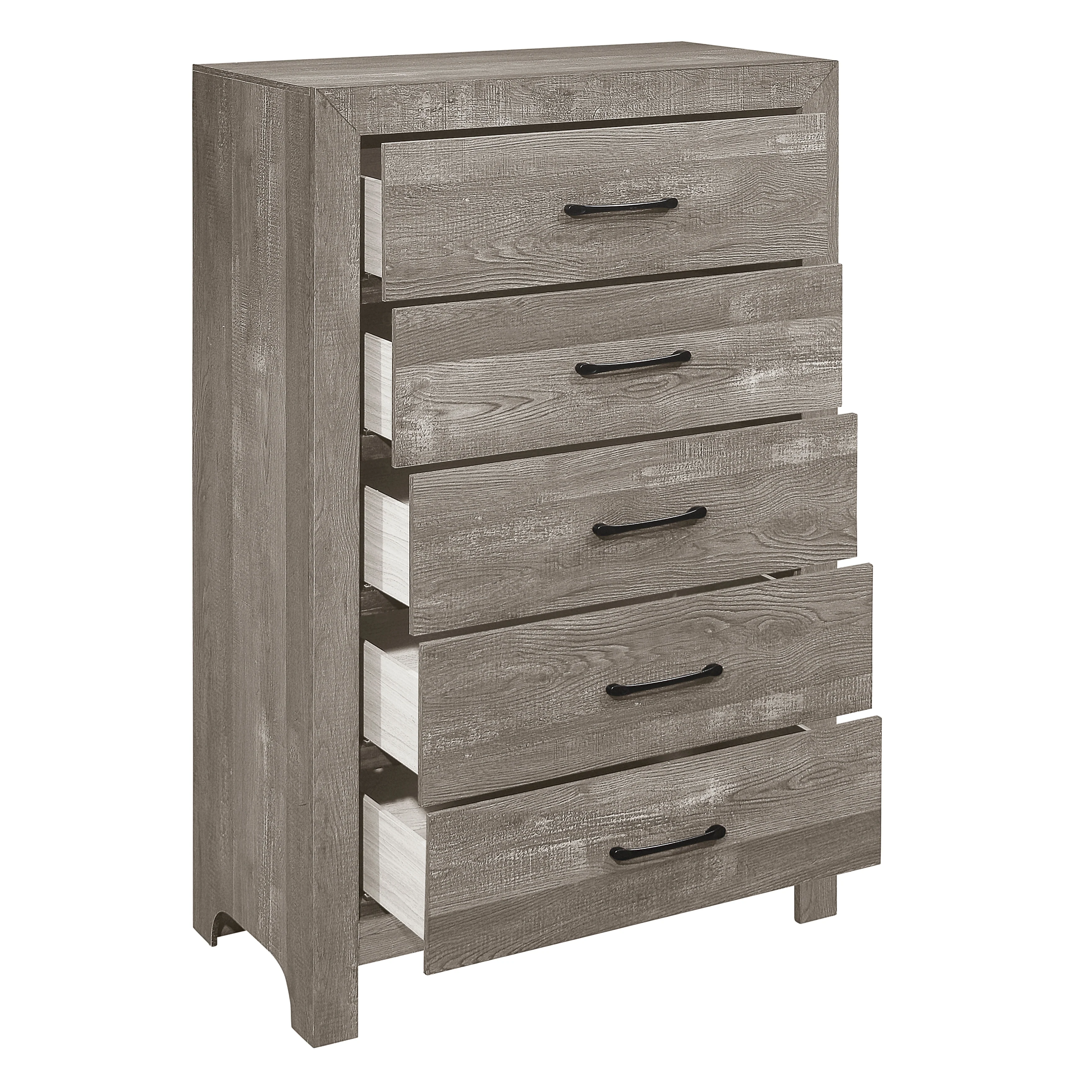 Corbin 4 & 5 PieceTwin Bed Set Gray - Image 4
