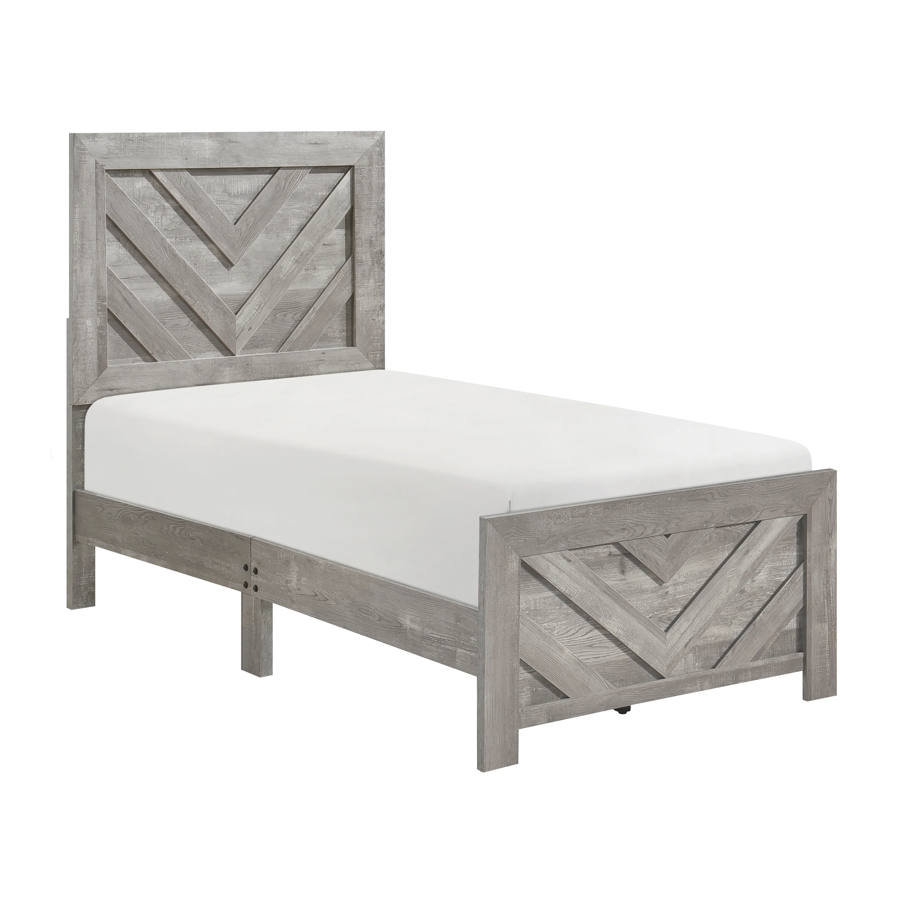 Corbin 4 & 5 PieceTwin Bed Set Gray - Image 7