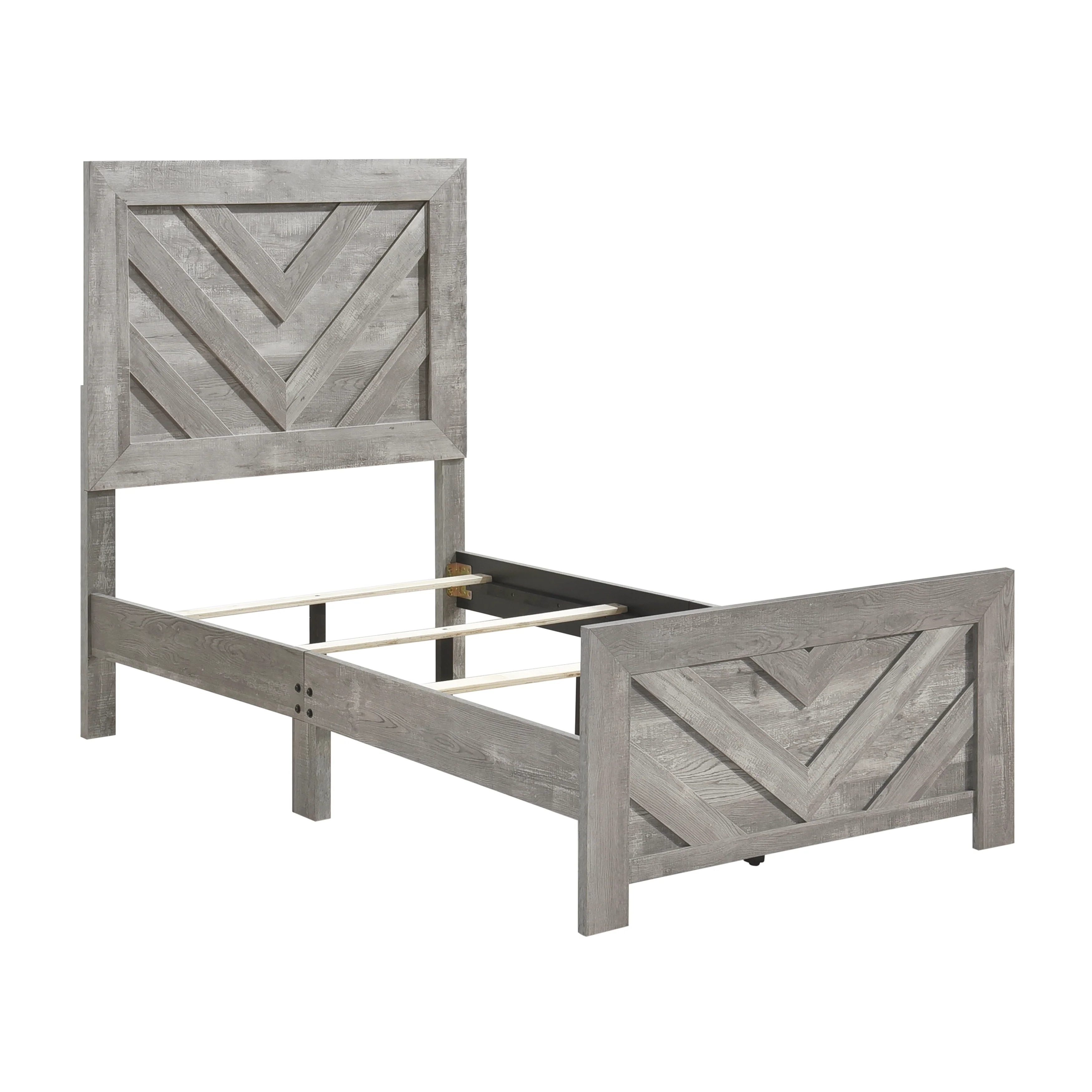 Corbin 4 & 5 PieceTwin Bed Set Gray - Image 8