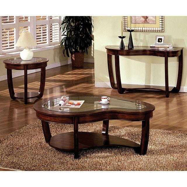 Crystal Falls Dark Cherry Sofa Table - Image 2