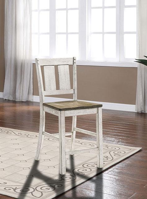 DAKOTA Counter Ht. Chair (2/CTN), A.White/Ash Brown - Image 2