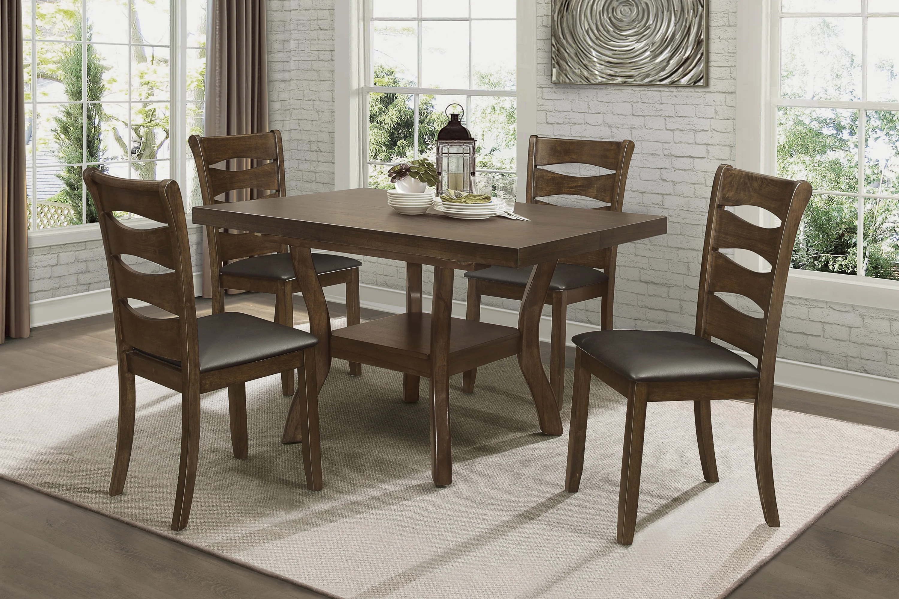 Darla Dining Table W/18" Butterfly Leaf, Mindy Veneer - Image 5