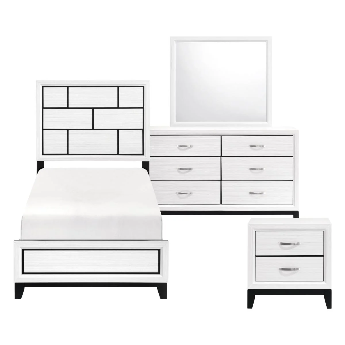 Davi 4 & 5 Piece Twin Bed Set