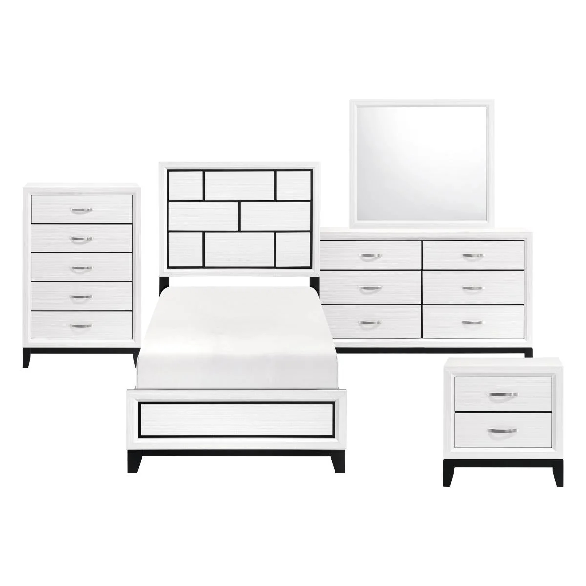Davi 4 & 5 Piece Twin Bed Set - Image 9