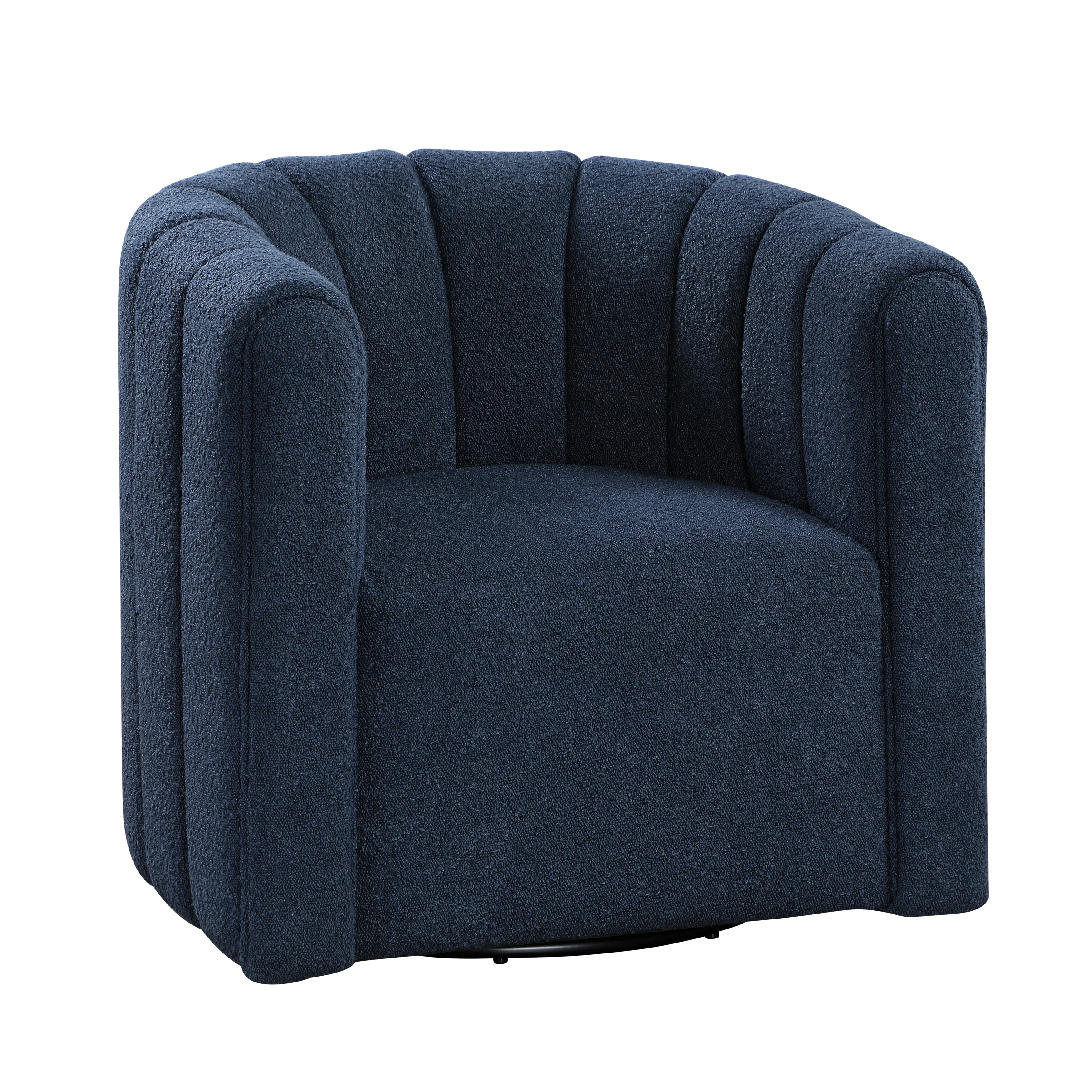 Delaney Swivel Chair Blue, Green, & White - Image 5