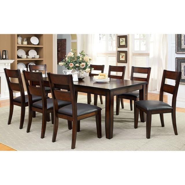 DICKINSON I Dark Cherry Dining Table w/ 18" Leaf - Image 2