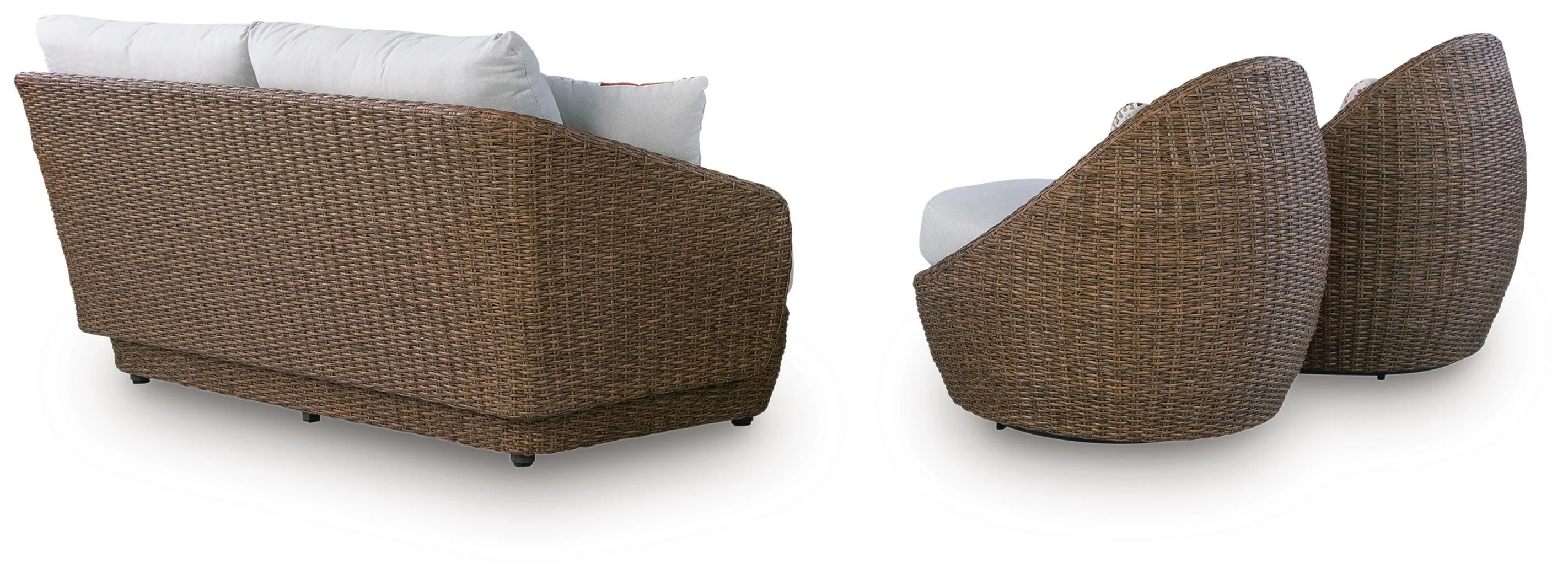 Double Point Outdoor Loveseat/2 Swivel Chairs (Set of 3) - Image 6
