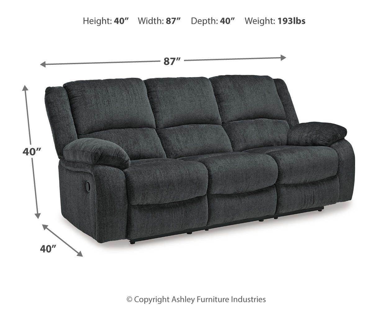 Draycoll Reclining Sofa - Image 4