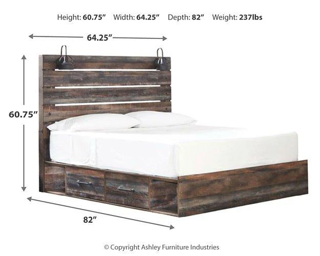 Drystan Bed with 2 Storage Drawers - Image 122
