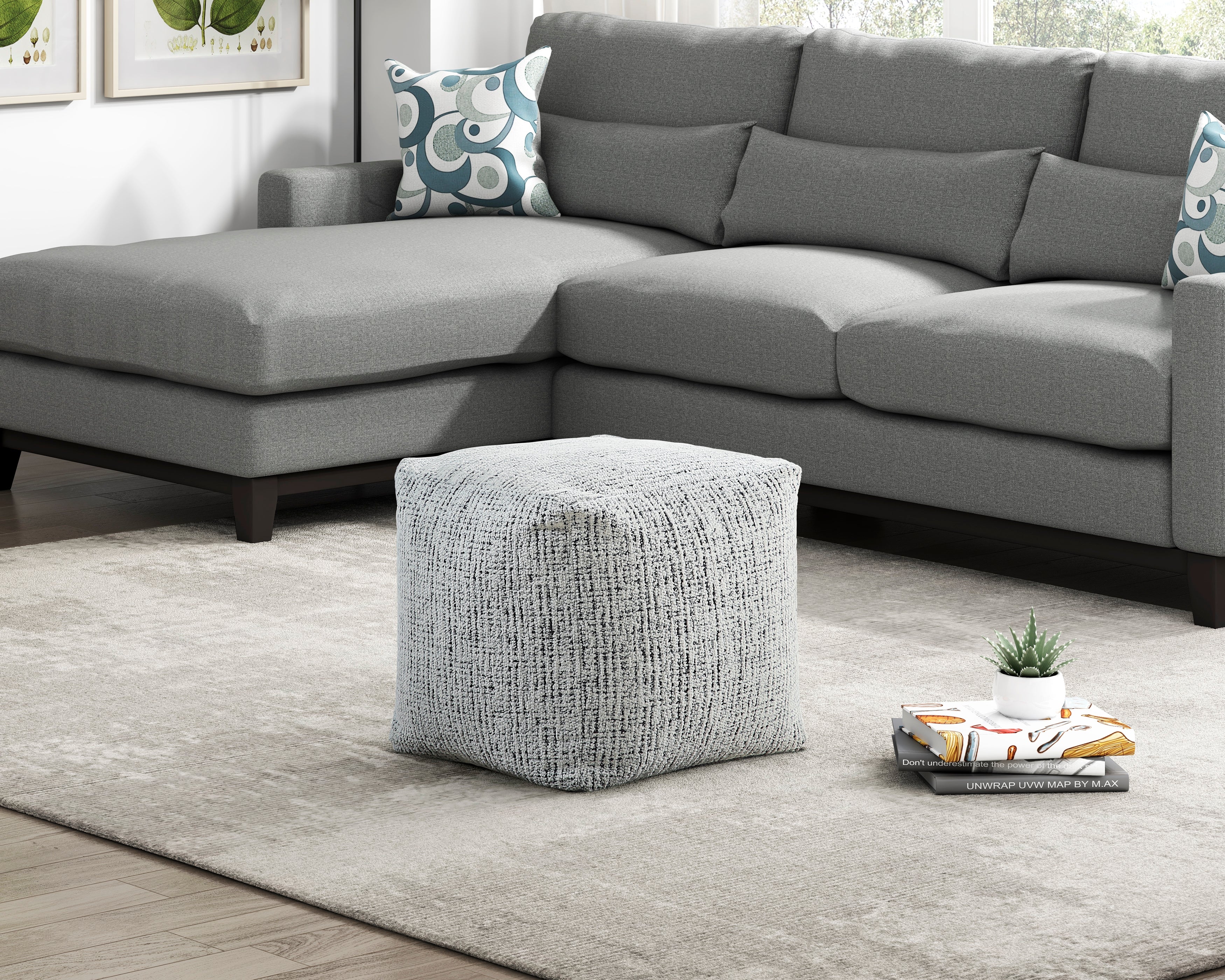 Easley Pouf (no Wooden Frame) - Image 12