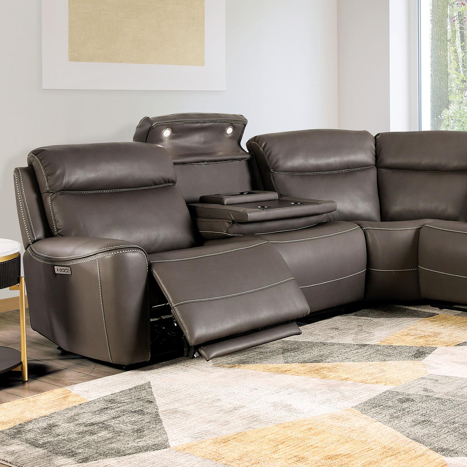 EDMONDUS Power Sectional, Dark Gray - Image 2