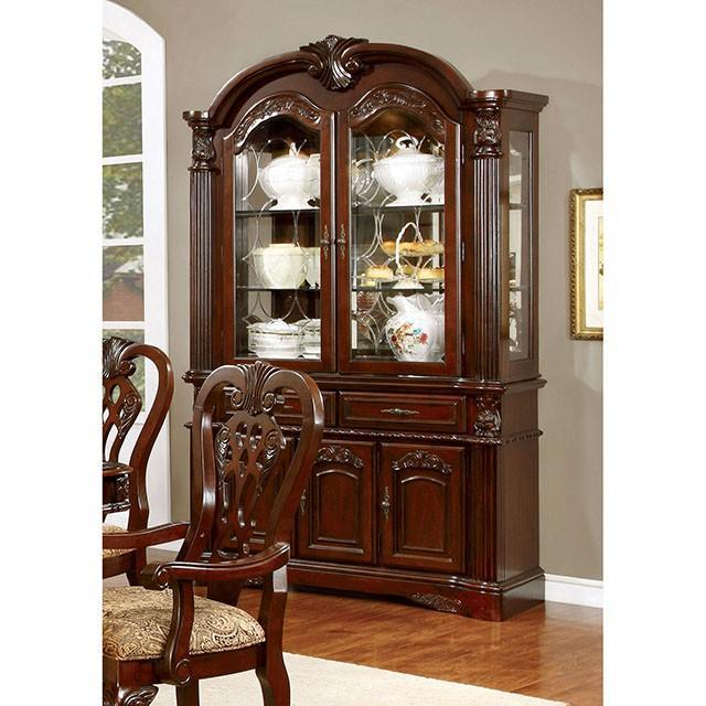 ELANA Brown Cherry Dining Table w/ 18" Butterfly Leaf - Image 3
