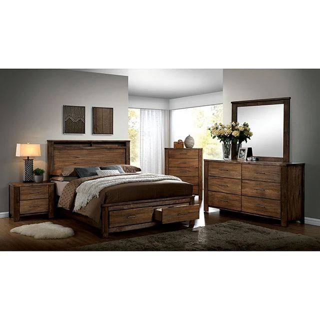 ELKTON Oak Cal.King Bed - Image 4