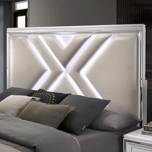 Emmeline 4 & 5 Piece Queen Bedroom Set Gray & White - Image 18