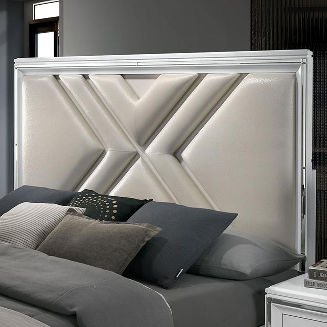 Emmeline 4 & 5 Piece Queen Bedroom Set Gray & White - Image 19