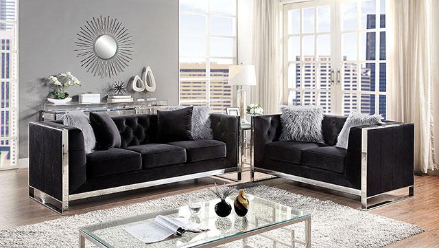 EVADNE Chair w/ Pillow, Black - Image 2