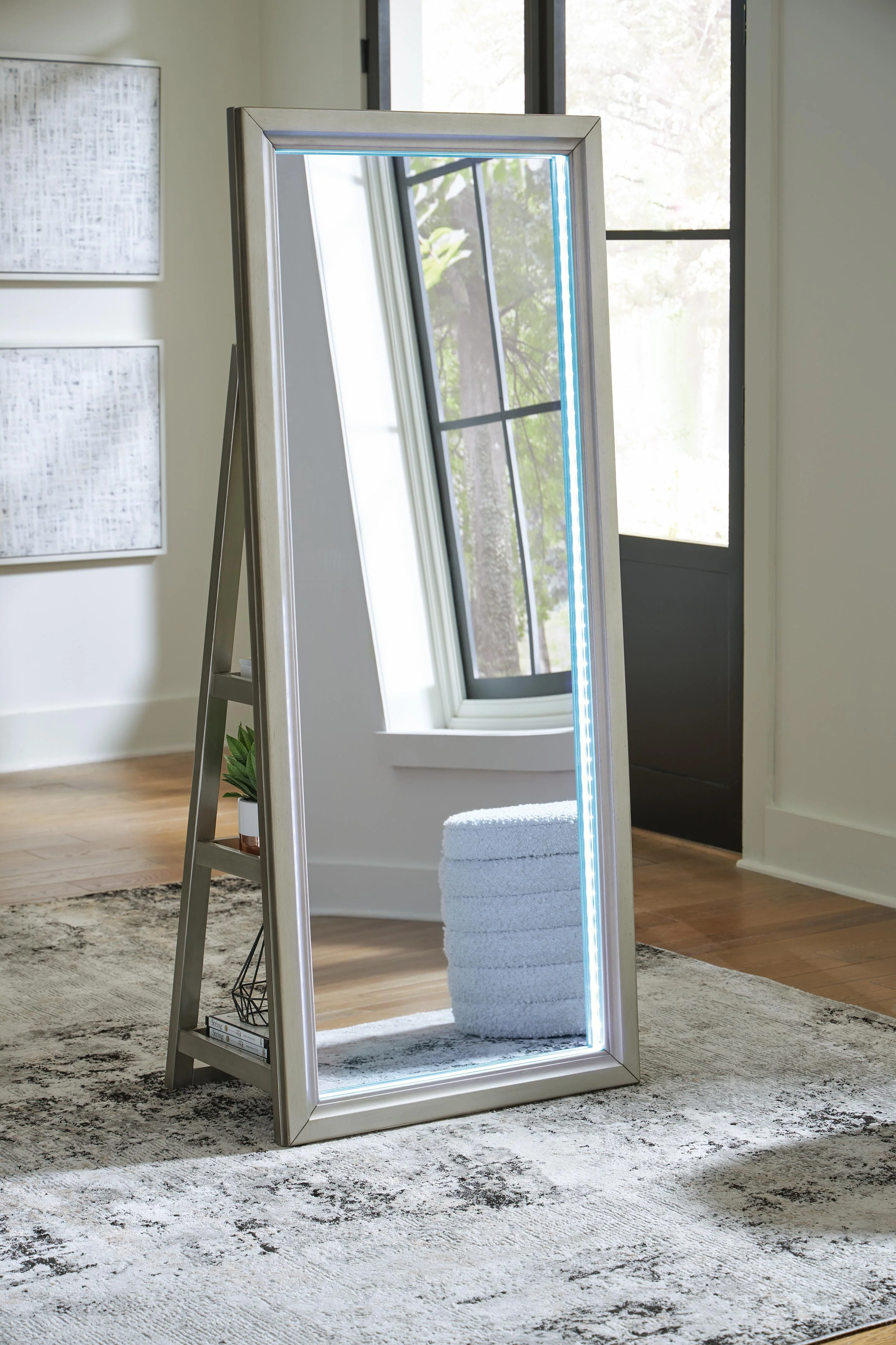 Evesen Floor Standing Mirror/Storage - Image 12