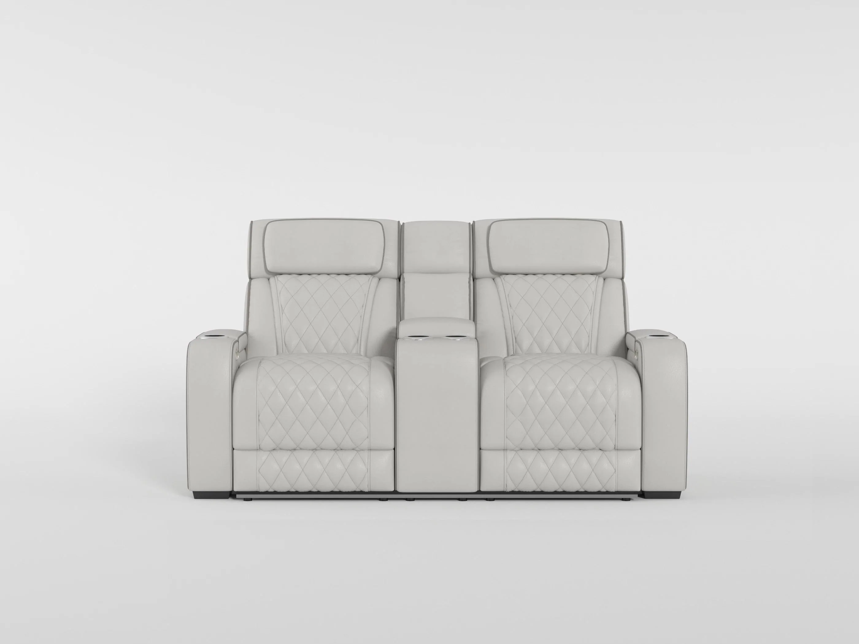 Fairway Power Double Reclining Love Seat With Center Console, Power Headrests, Storage Arms(top And Side), Cup Holders, Charging Ports And LED Lighting - Image 4