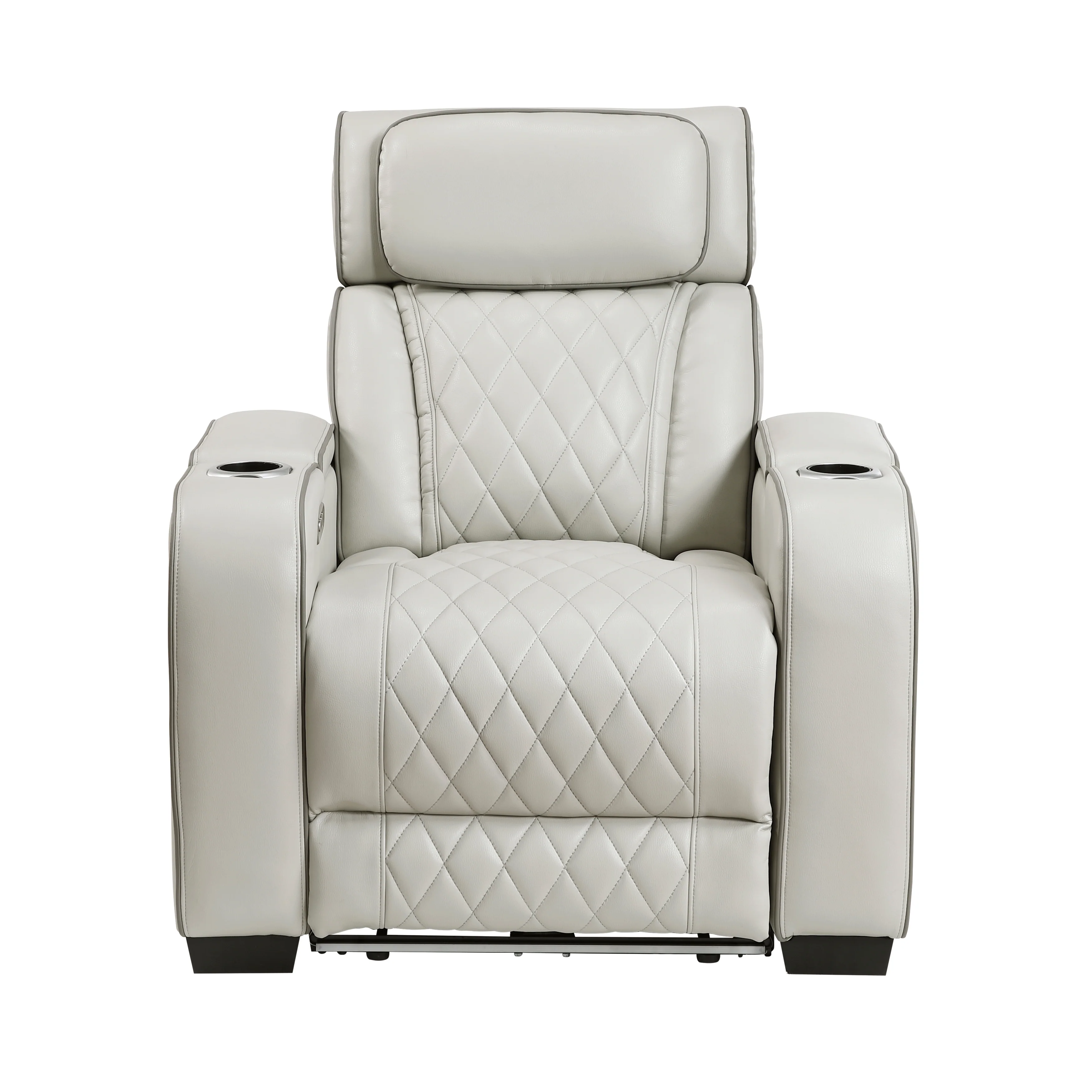 Fairway Power Reclining Chair With Power Headrest, Cup Holders And Storage Arms(top And Side), Charging Ports And LED Lighting - Image 10