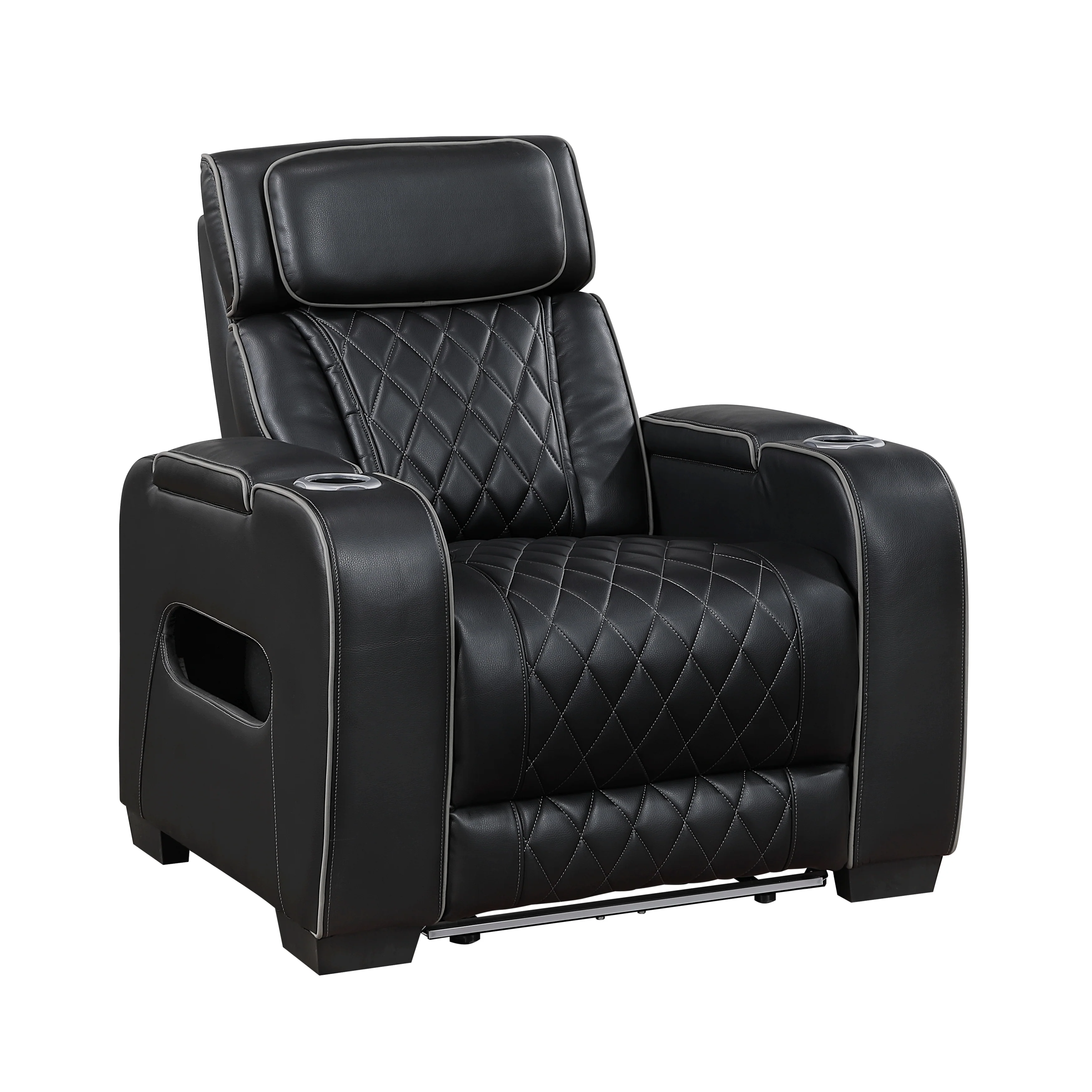 Fairway Power Reclining Chair With Power Headrest, Cup Holders And Storage Arms(top And Side), Charging Ports And LED Lighting - Image 2