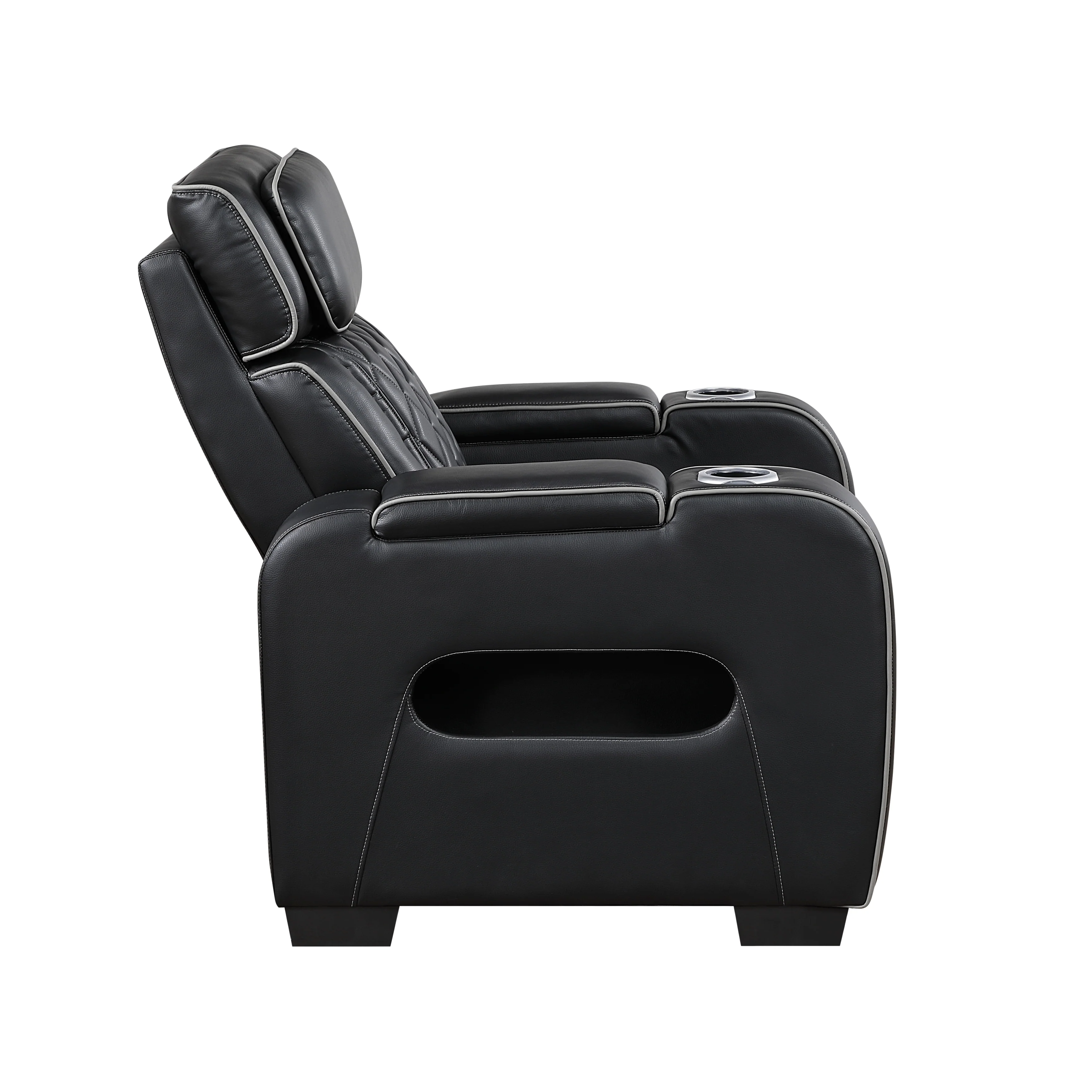 Fairway Power Reclining Chair With Power Headrest, Cup Holders And Storage Arms(top And Side), Charging Ports And LED Lighting - Image 3