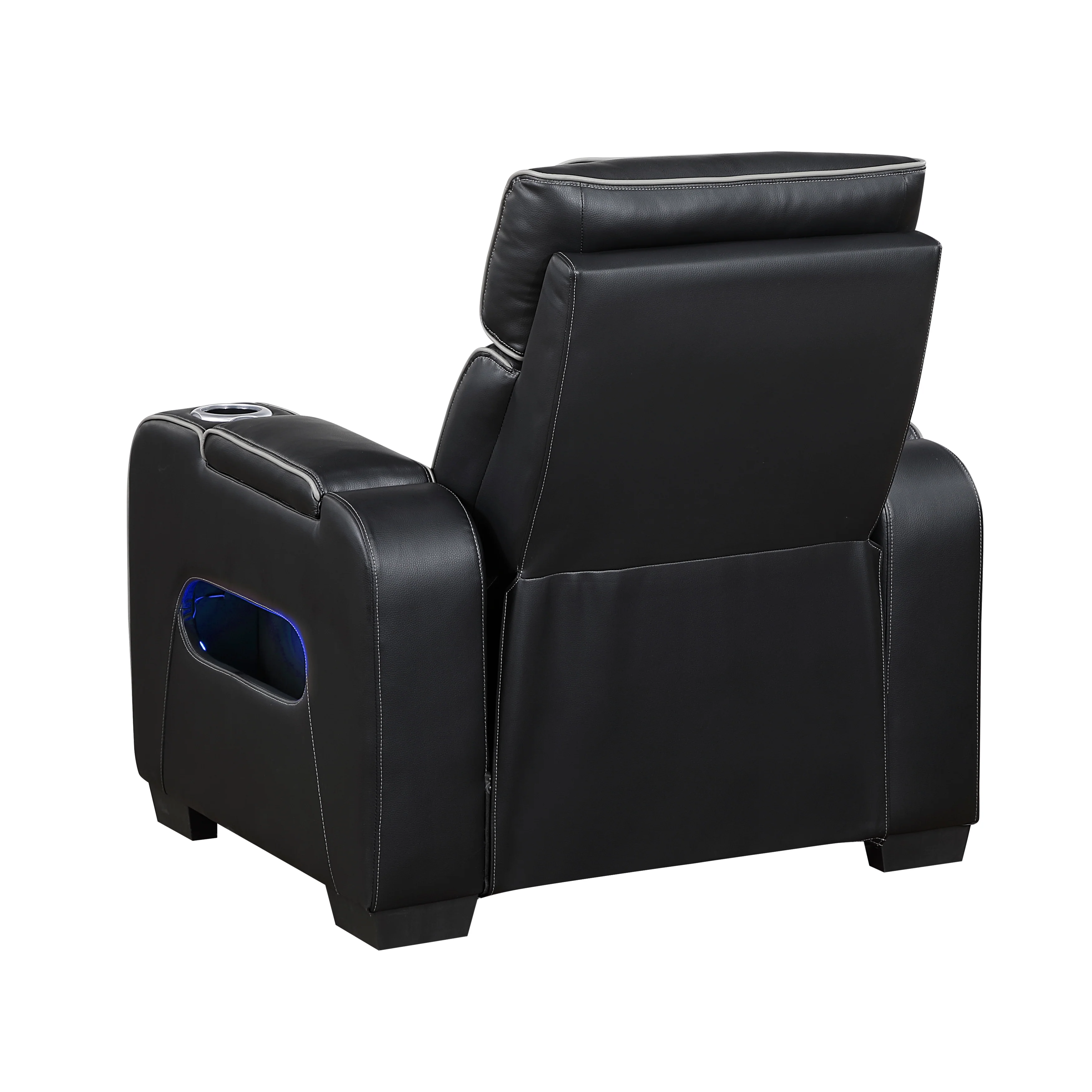 Fairway Power Reclining Chair With Power Headrest, Cup Holders And Storage Arms(top And Side), Charging Ports And LED Lighting - Image 4