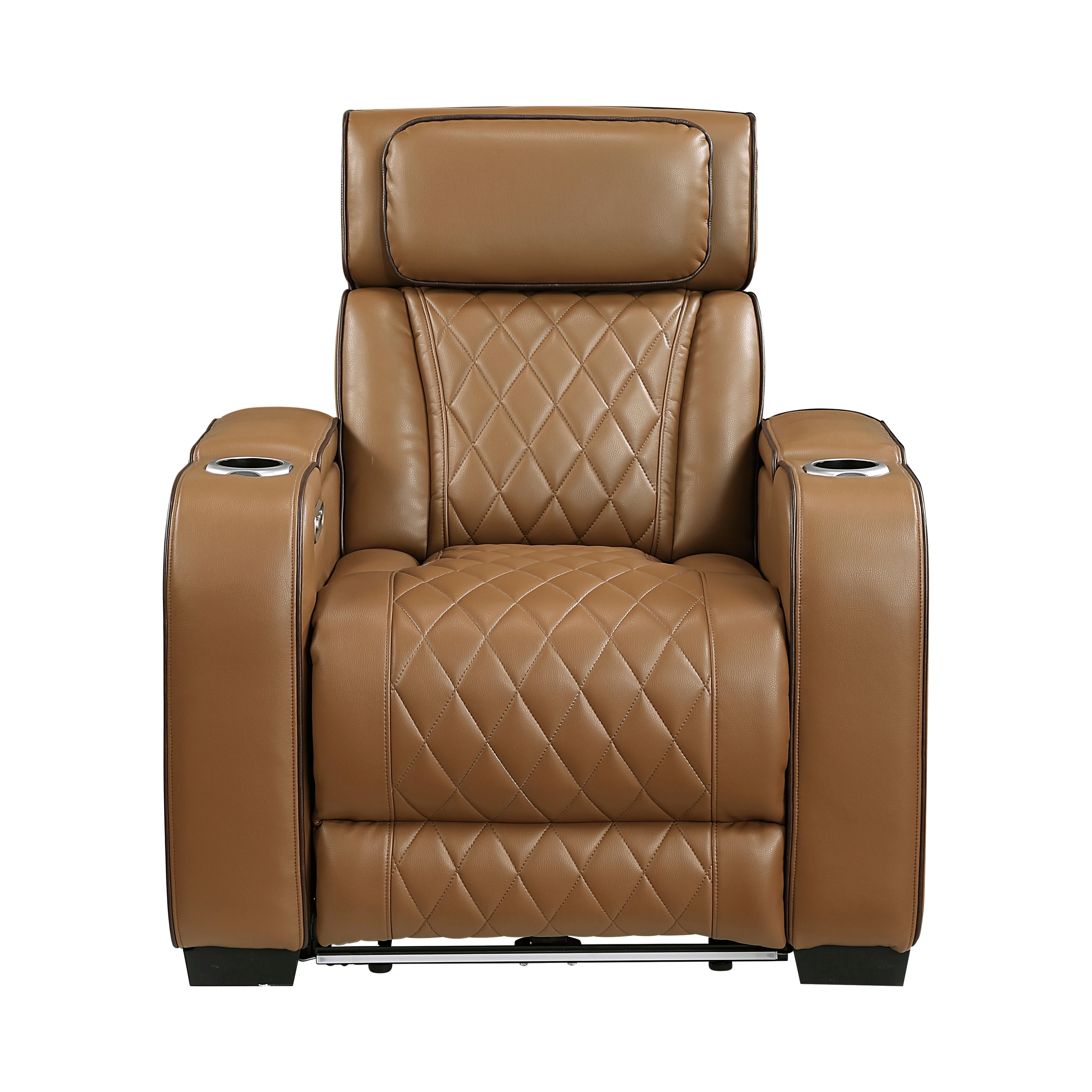 Fairway Power Reclining Chair With Power Headrest, Cup Holders And Storage Arms(top And Side), Charging Ports And LED Lighting - Image 6