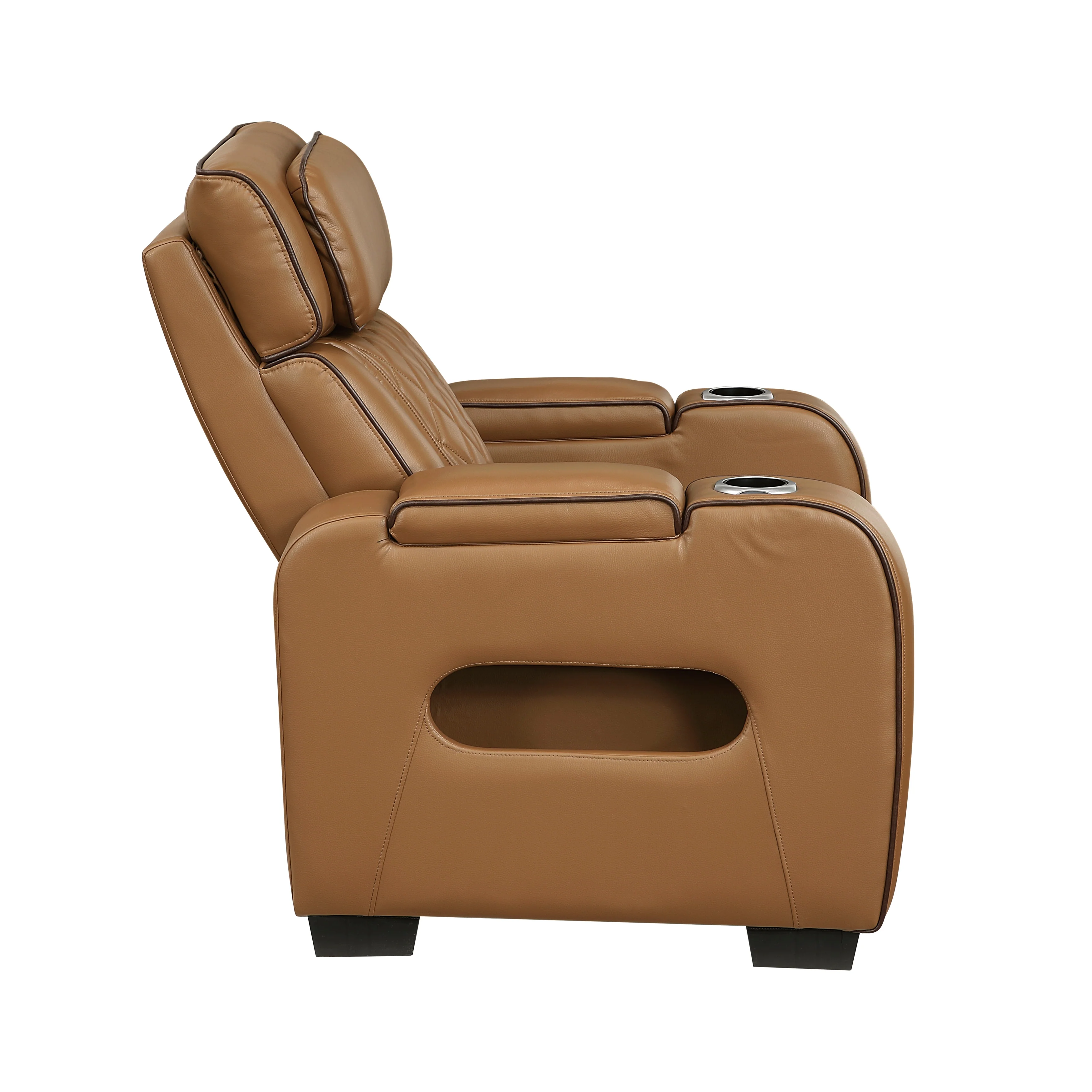 Fairway Power Reclining Chair With Power Headrest, Cup Holders And Storage Arms(top And Side), Charging Ports And LED Lighting - Image 8