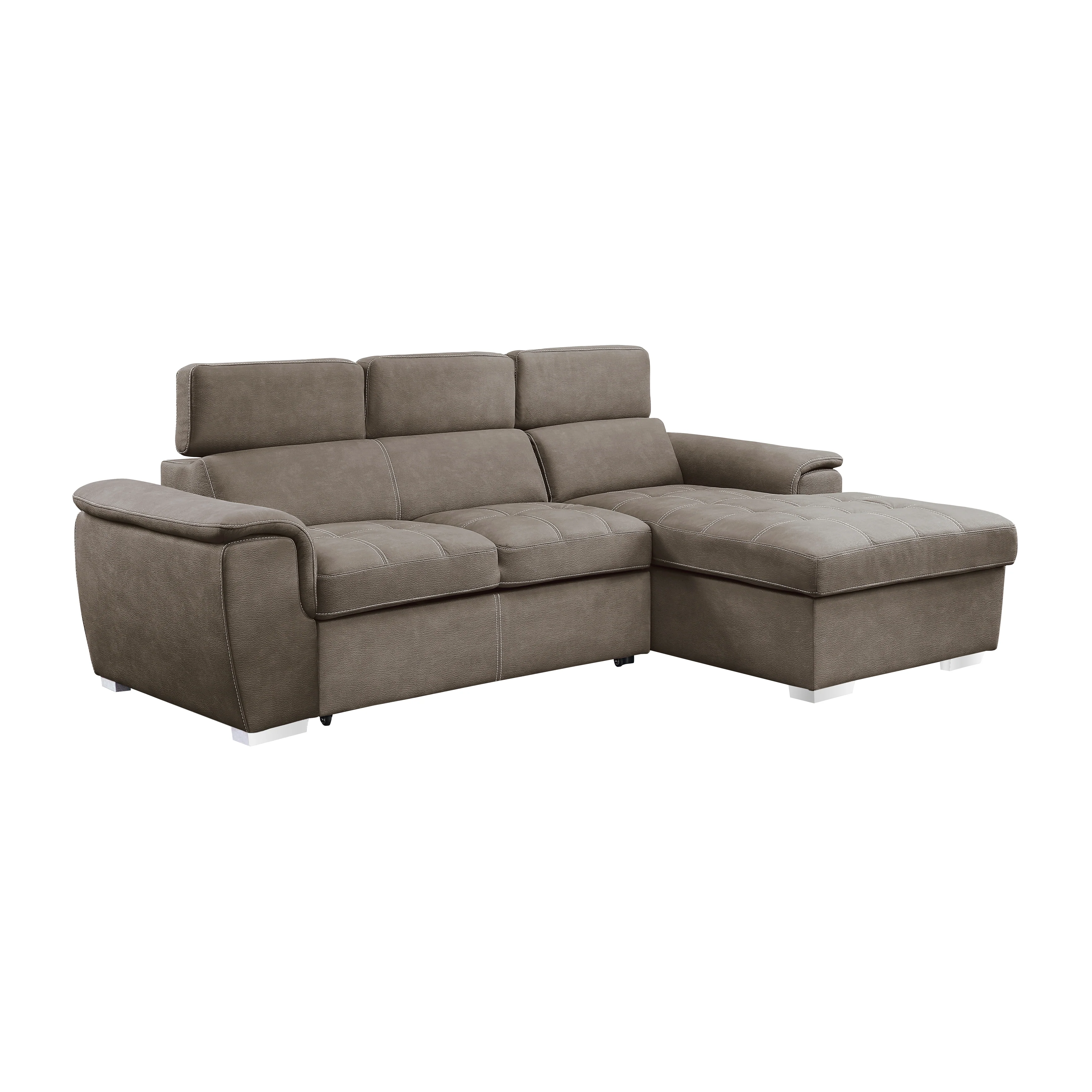 Ferriday 2-piece Sectional With Adjustable Headrests, Pull-out Bed And Right Chaise With Hidden Storage - Image 11