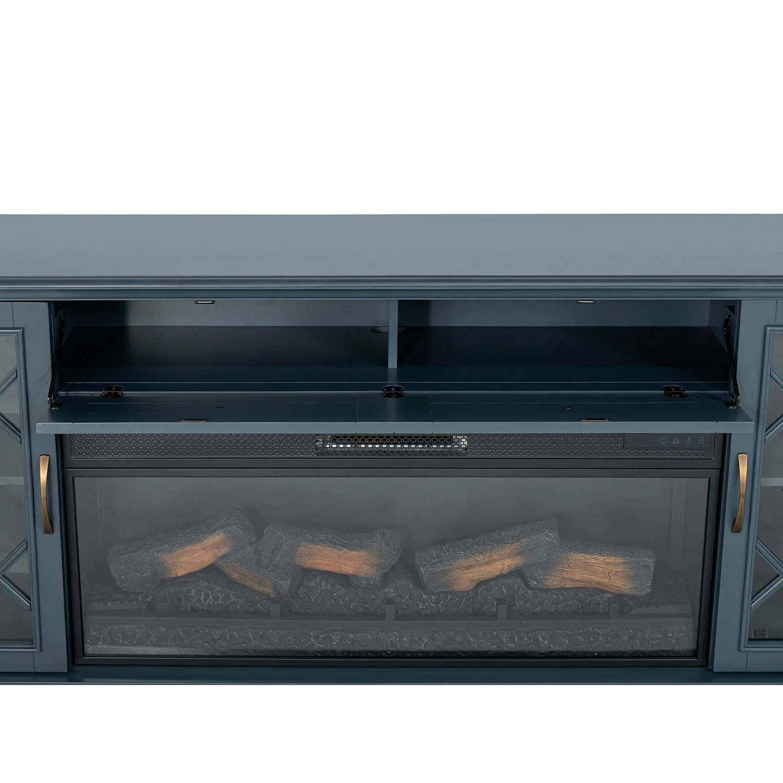 Fidel 74'' TV Console w/ Electric Fireplace - Image 3
