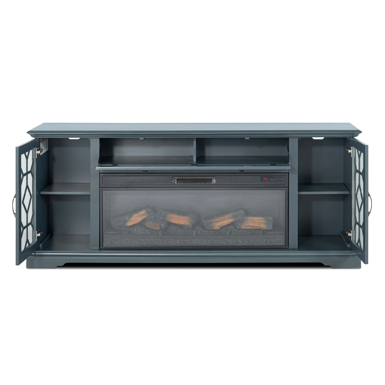 Fidel 74'' TV Console w/ Electric Fireplace - Image 6