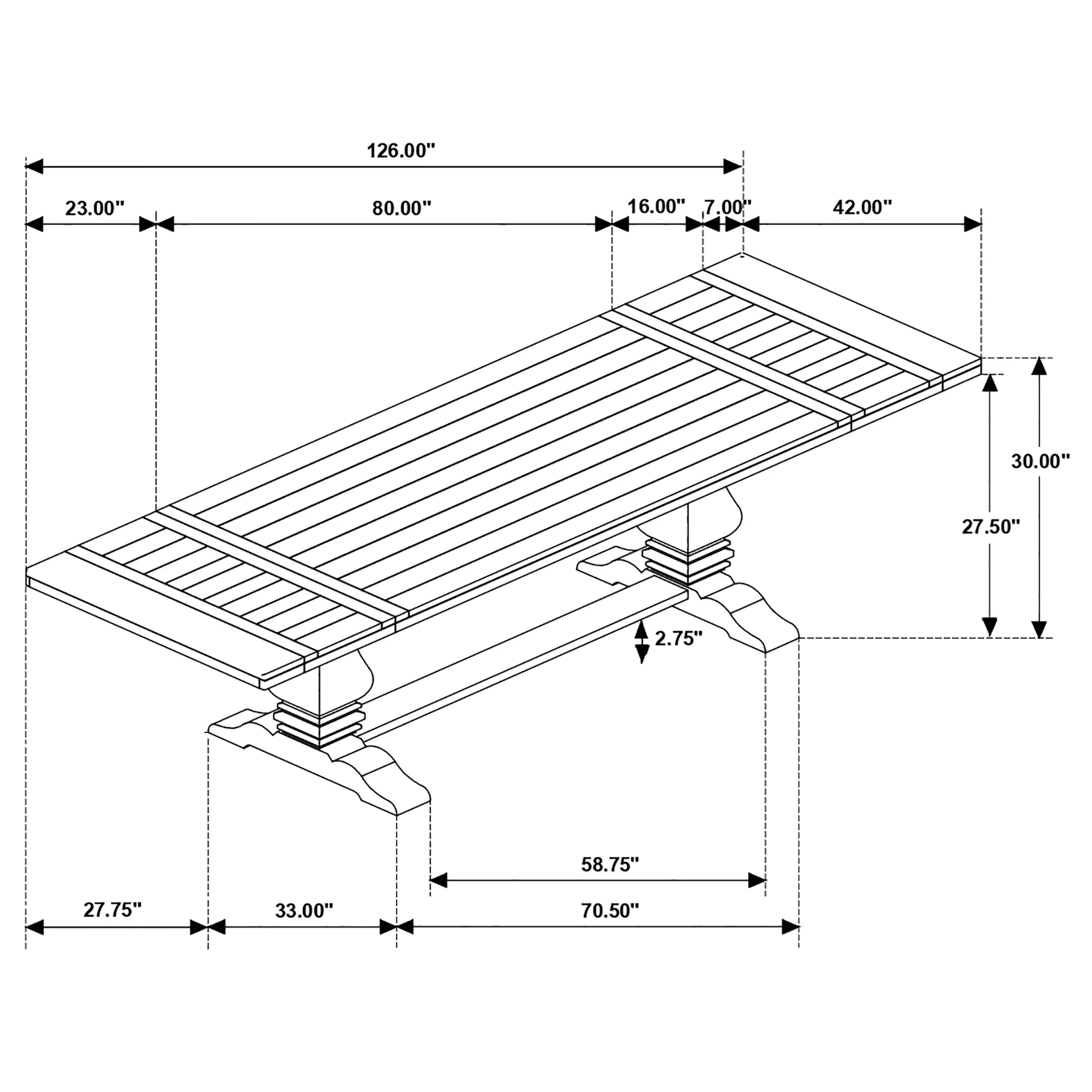 Florence Extension Dining Table - Image 26