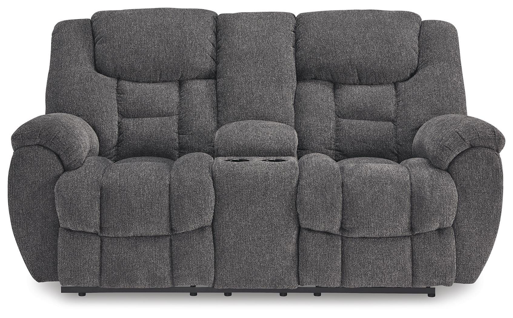 Foreside Reclining Loveseat with Console - Image 4