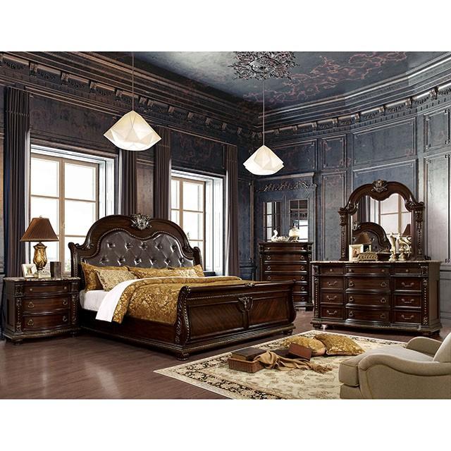 Fromberg Brown Cherry E.King Bed - Image 2