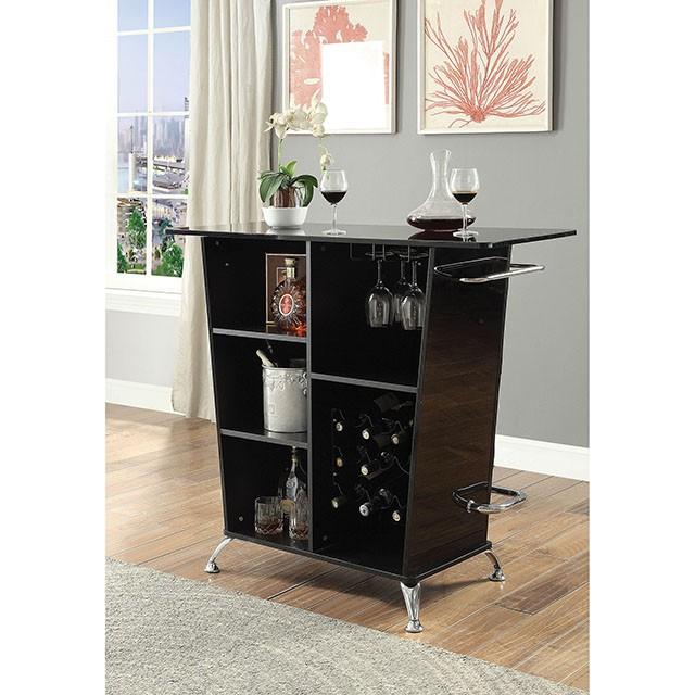 Fuero Black/Chrome Bar Table (K/D) - Image 6