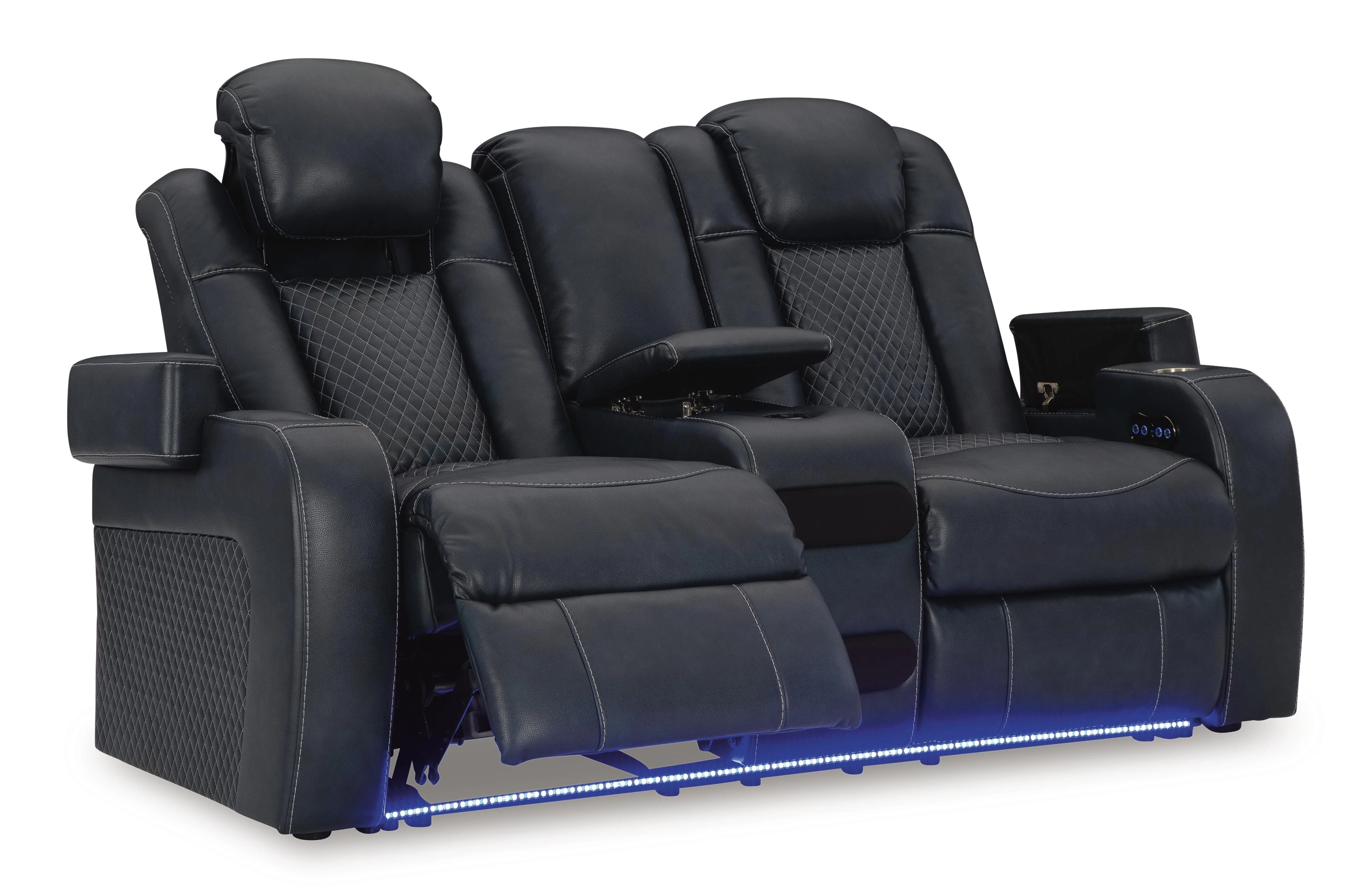 Fyne-Dyme Power Reclining Loveseat with Console - Image 22