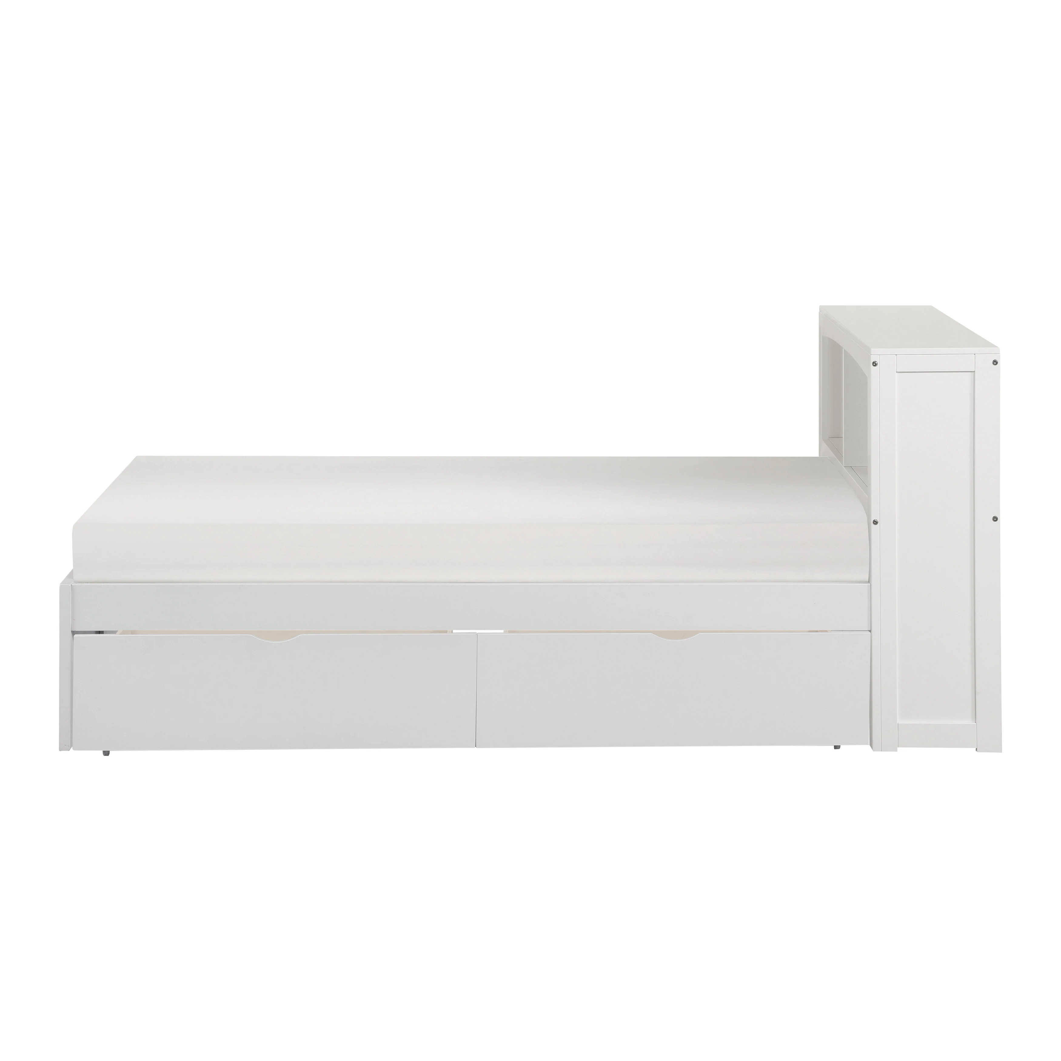Galen Twin Bookcase Platform Bed With Storage Boxes - Image 2