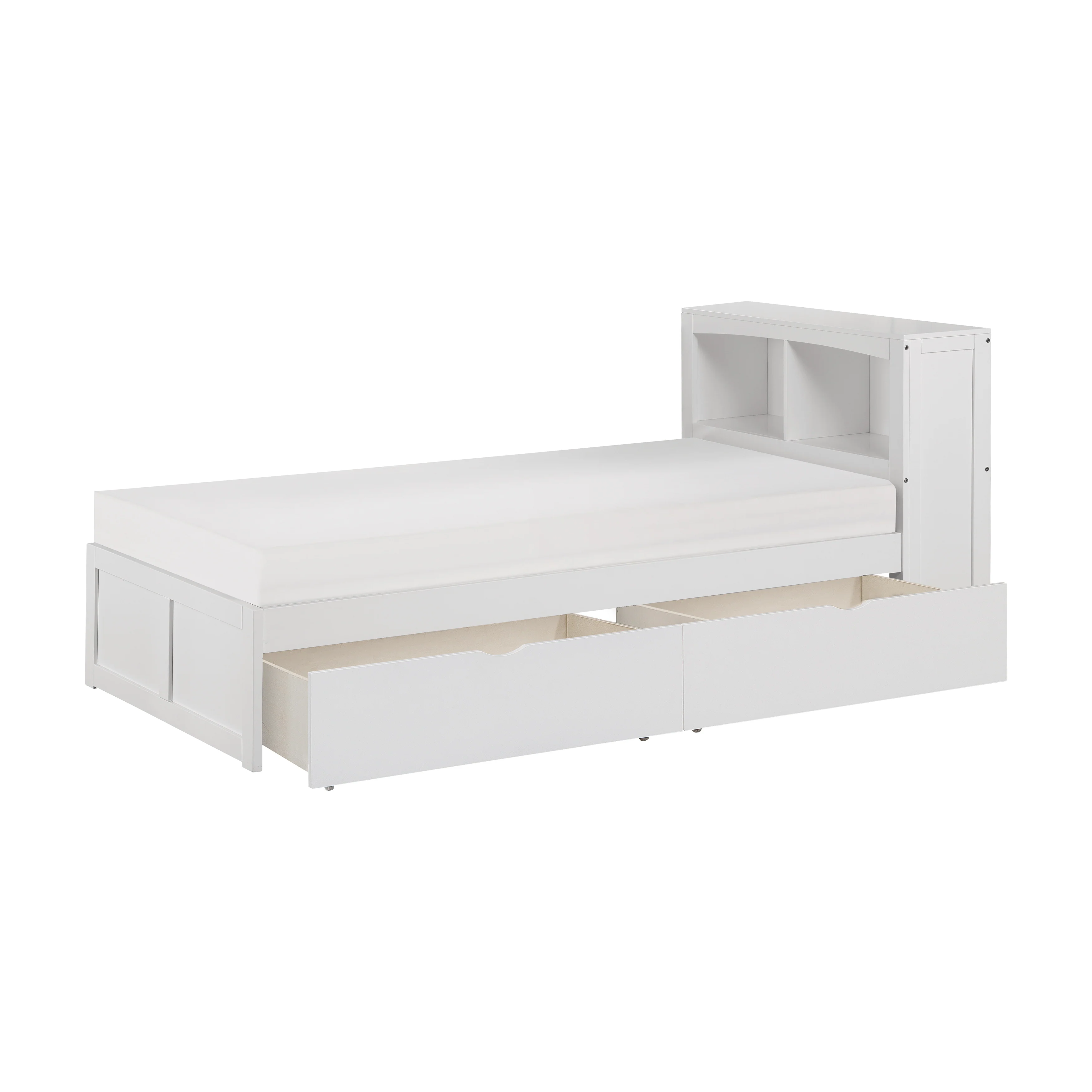 Galen Twin Bookcase Platform Bed With Storage Boxes - Image 3