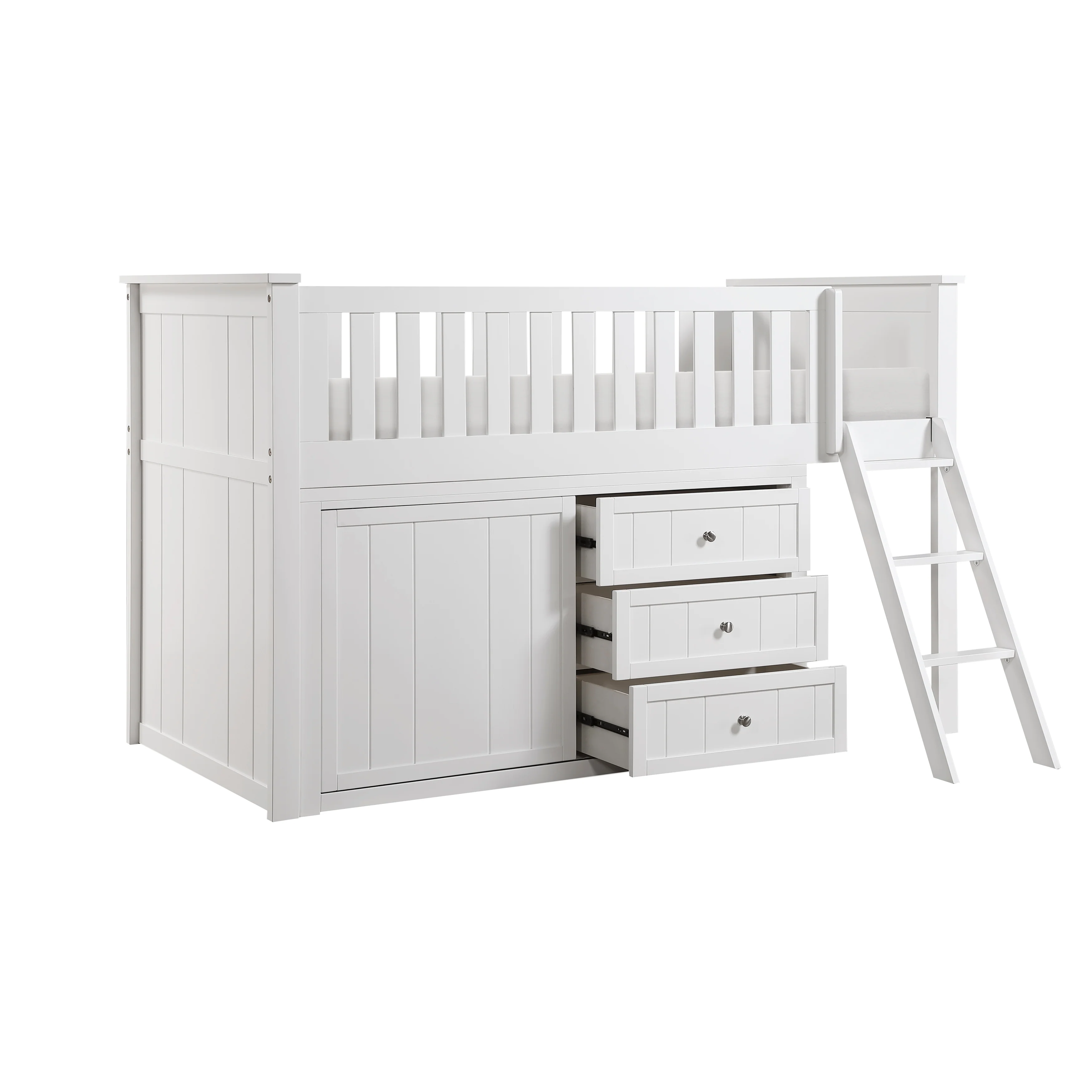 Galen Low Loft Bunk With Dresser - Image 3
