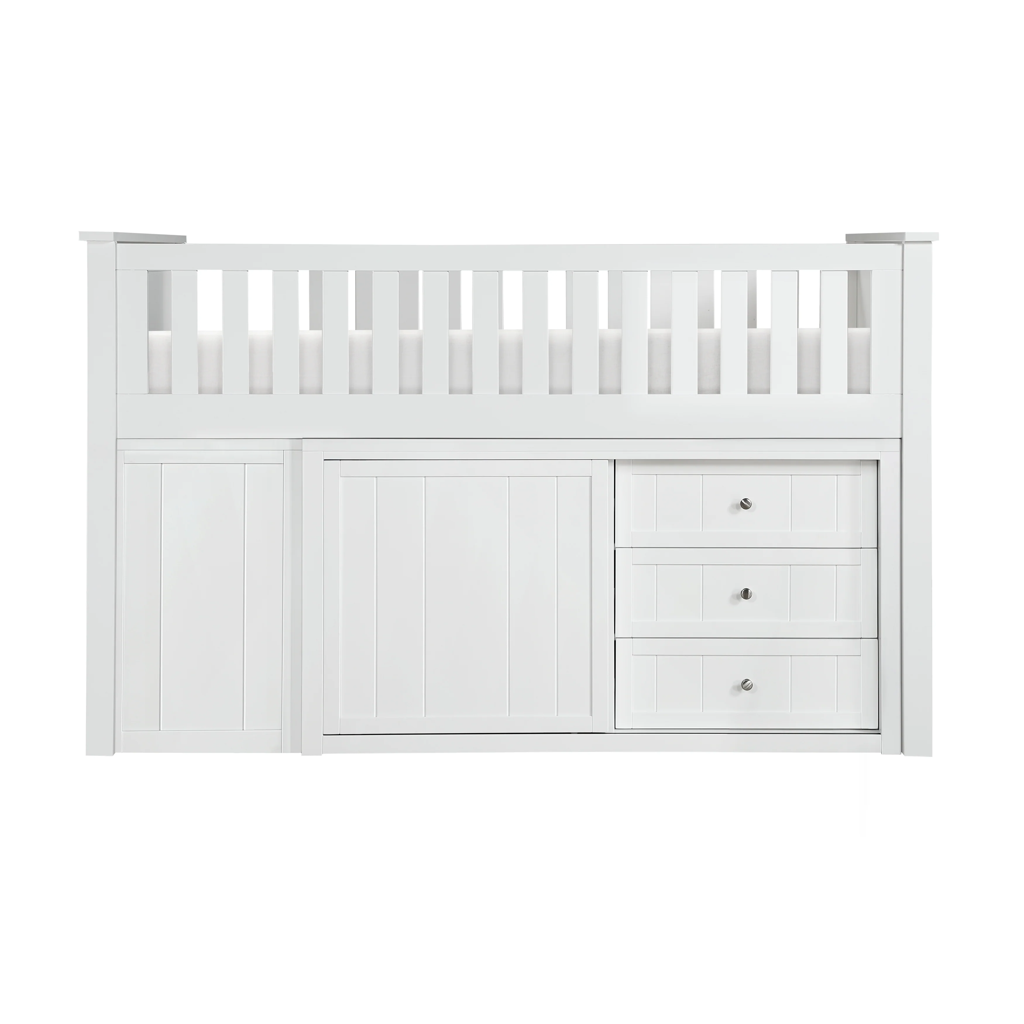 Galen Low Loft Bunk With Bookcase And 2 Dressers - Image 3