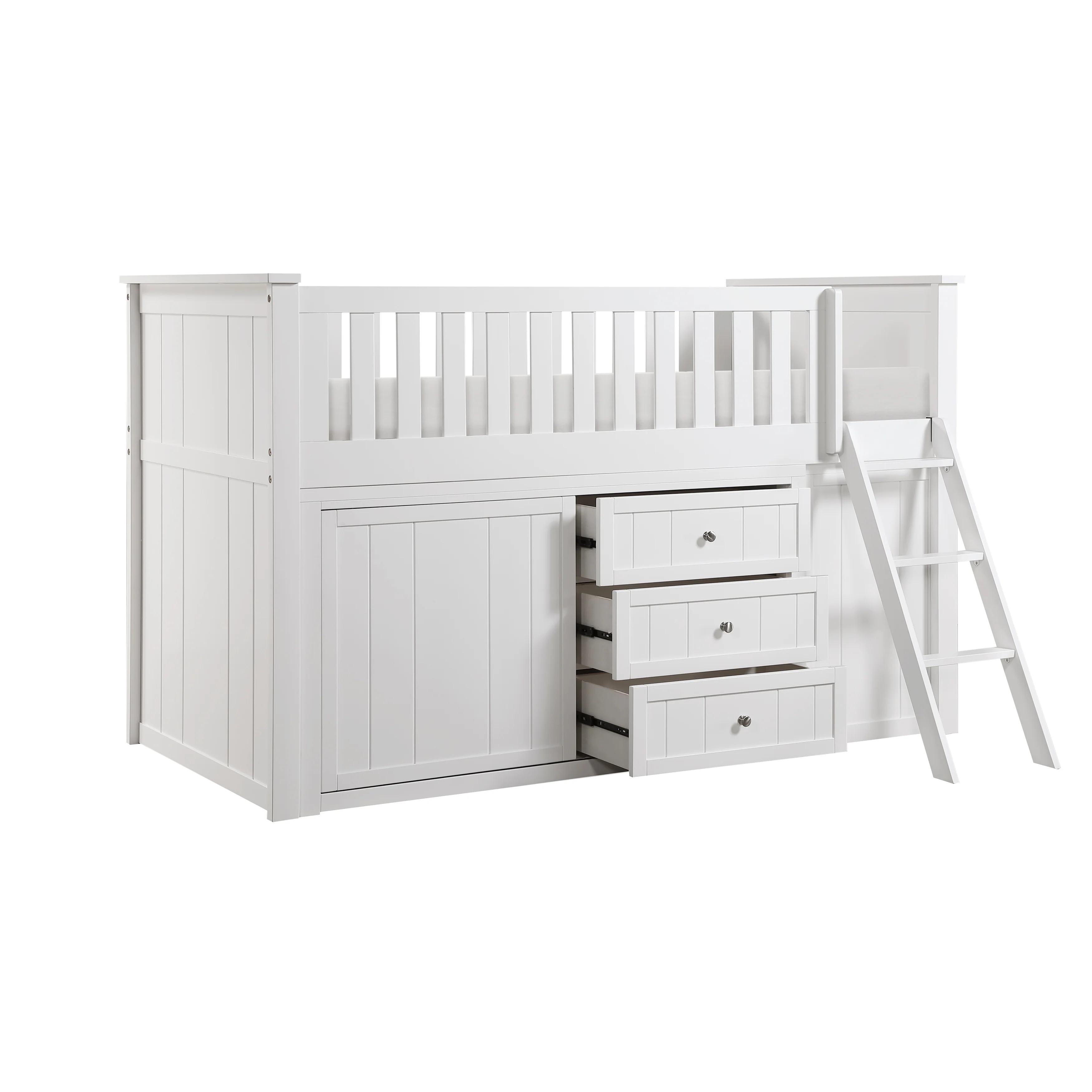 Galen Low Loft Bunk With Bookcase And 2 Dressers - Image 5