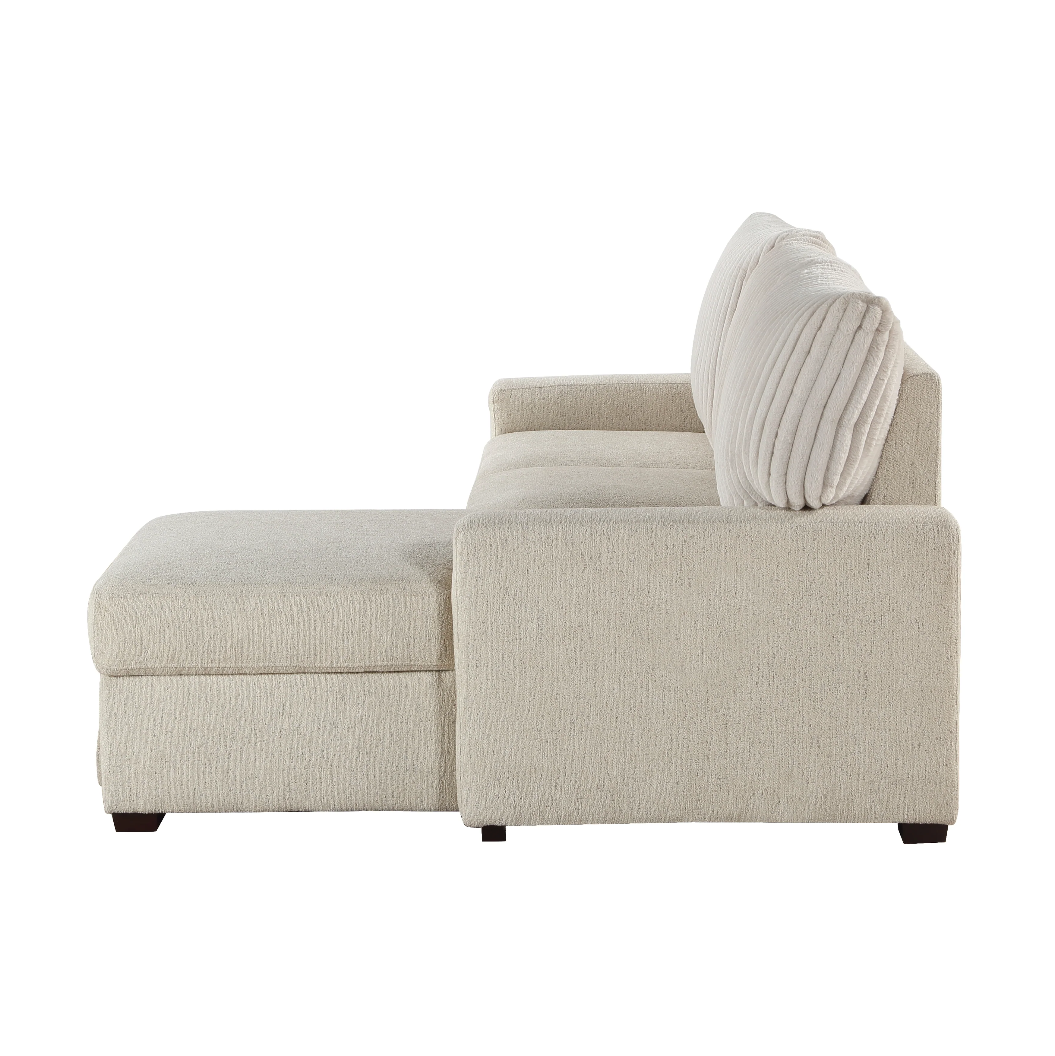 Gallatin 2-piece Sectional With Right Chaise And Drop-down Cup Holders, Storage Pouch, Pull-out Bed And Hidden Storage - Image 3
