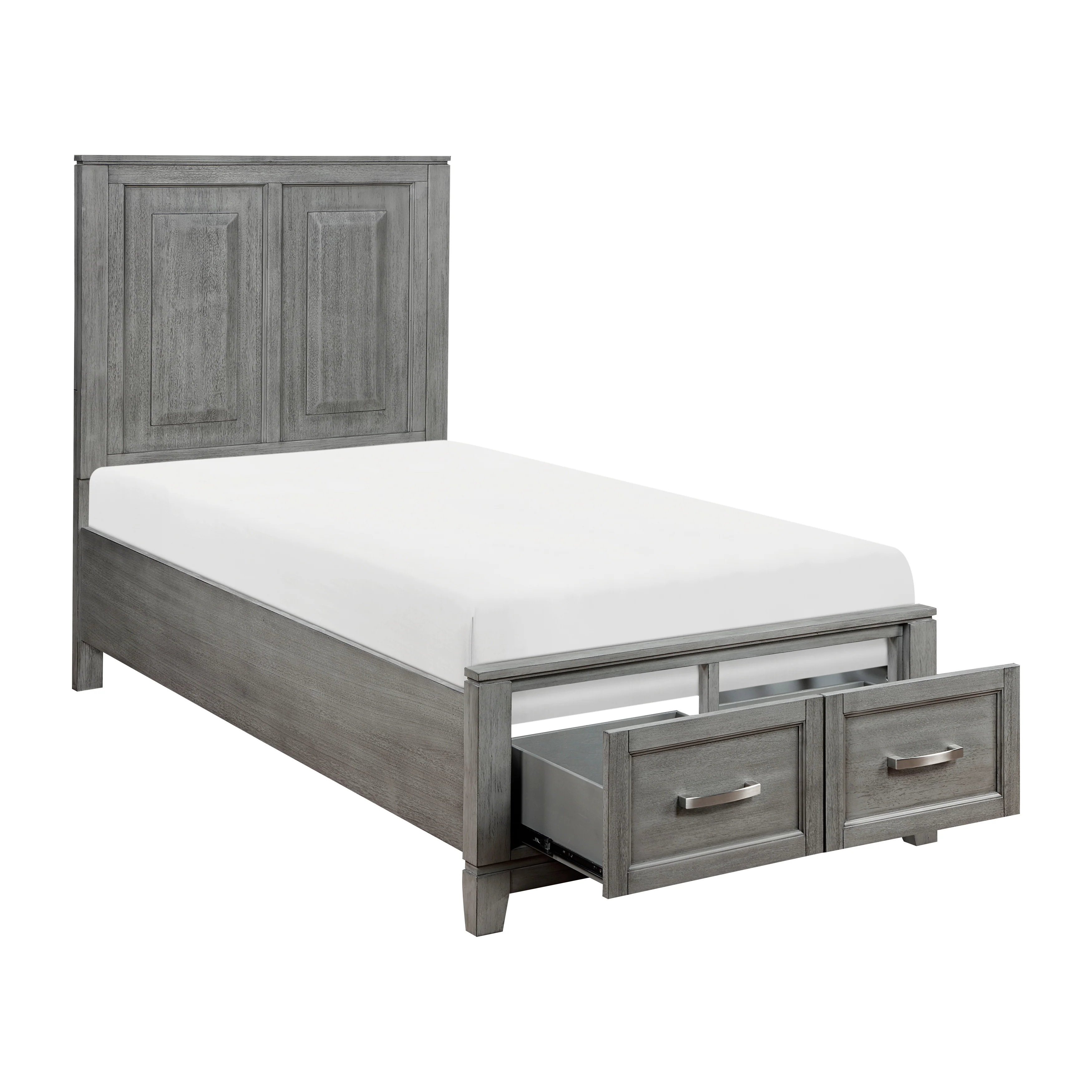 Garretson Full & Twin Platform Bed with Footboard Storage - Image 10