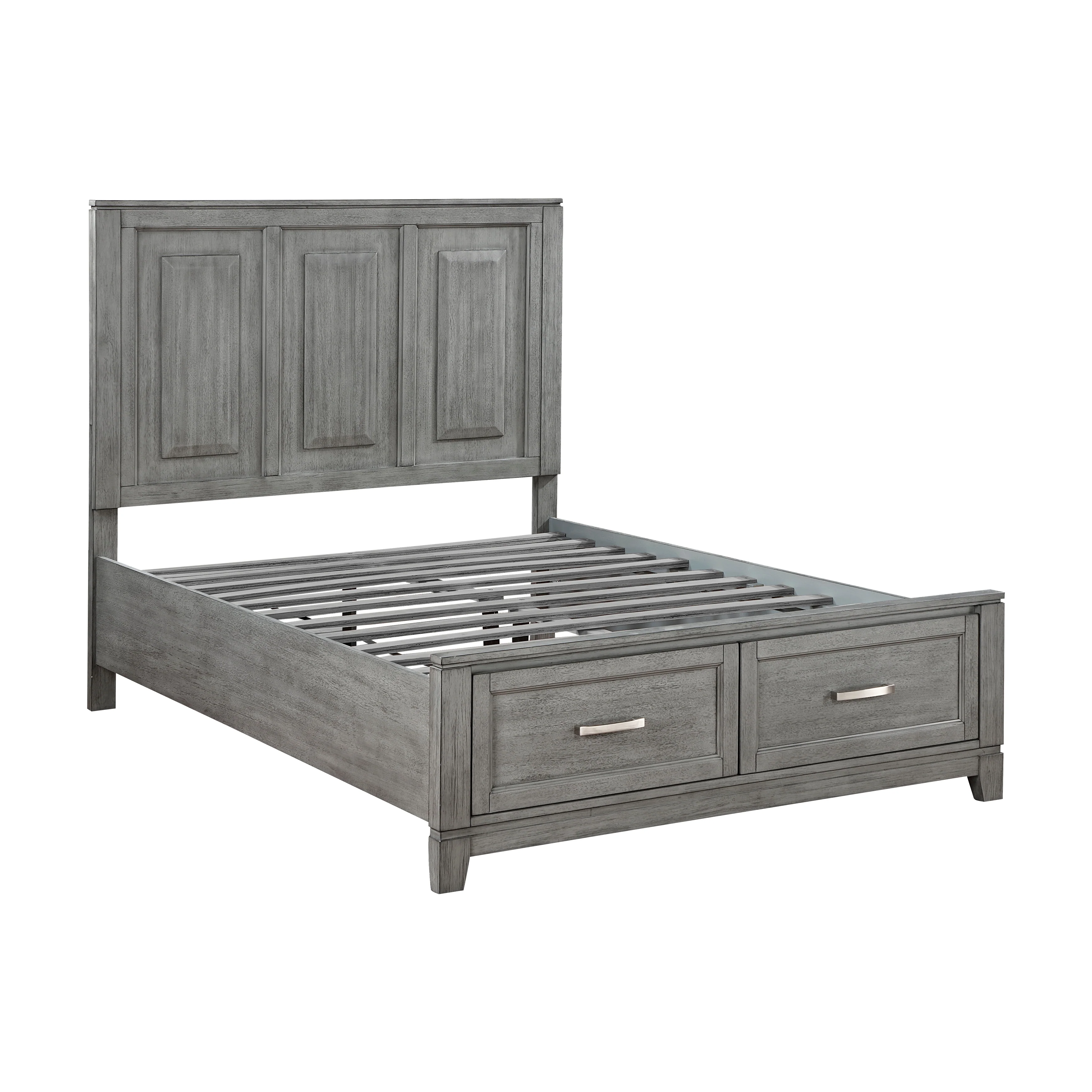 Garretson Full & Twin Platform Bed with Footboard Storage - Image 4