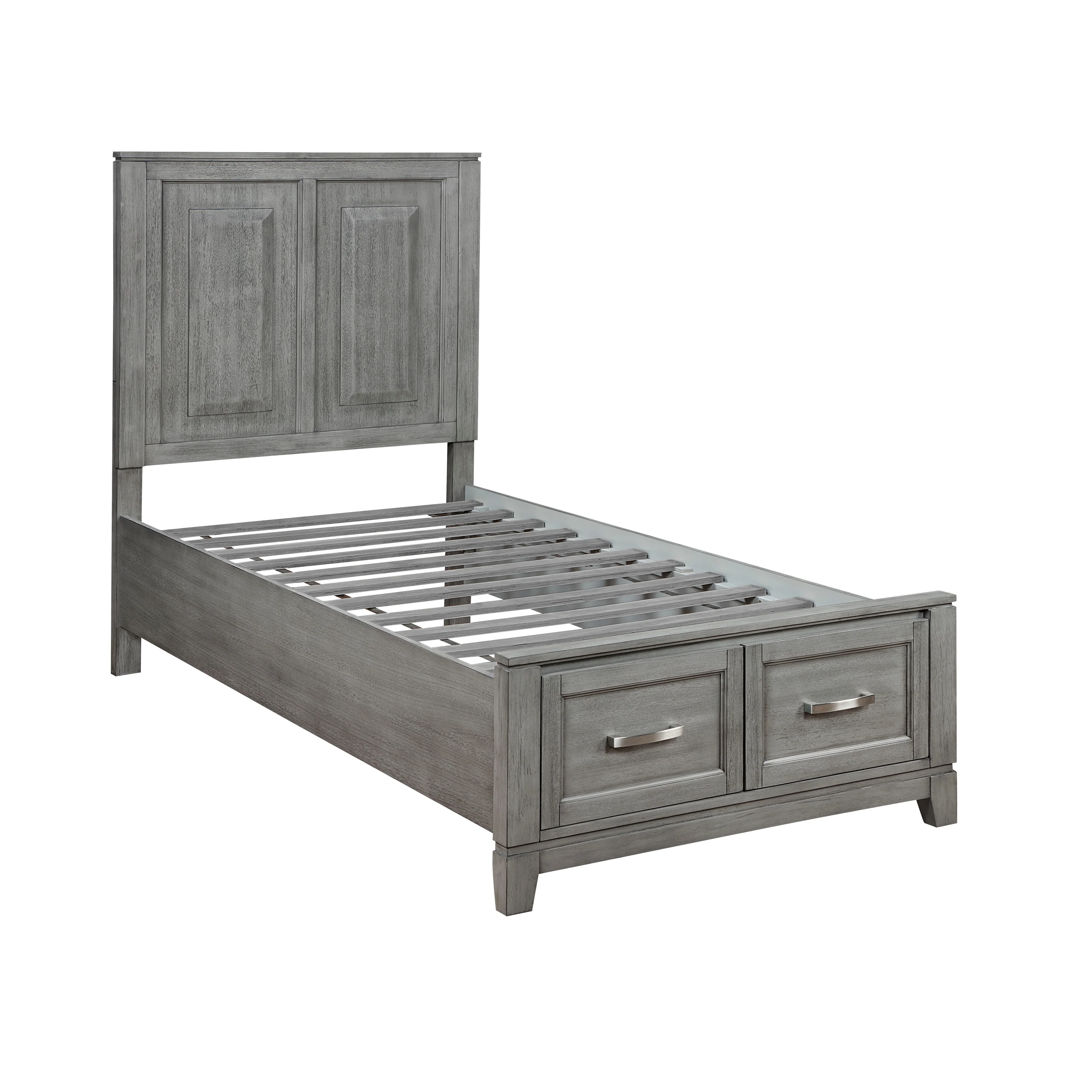 Garretson Full & Twin Platform Bed with Footboard Storage - Image 9