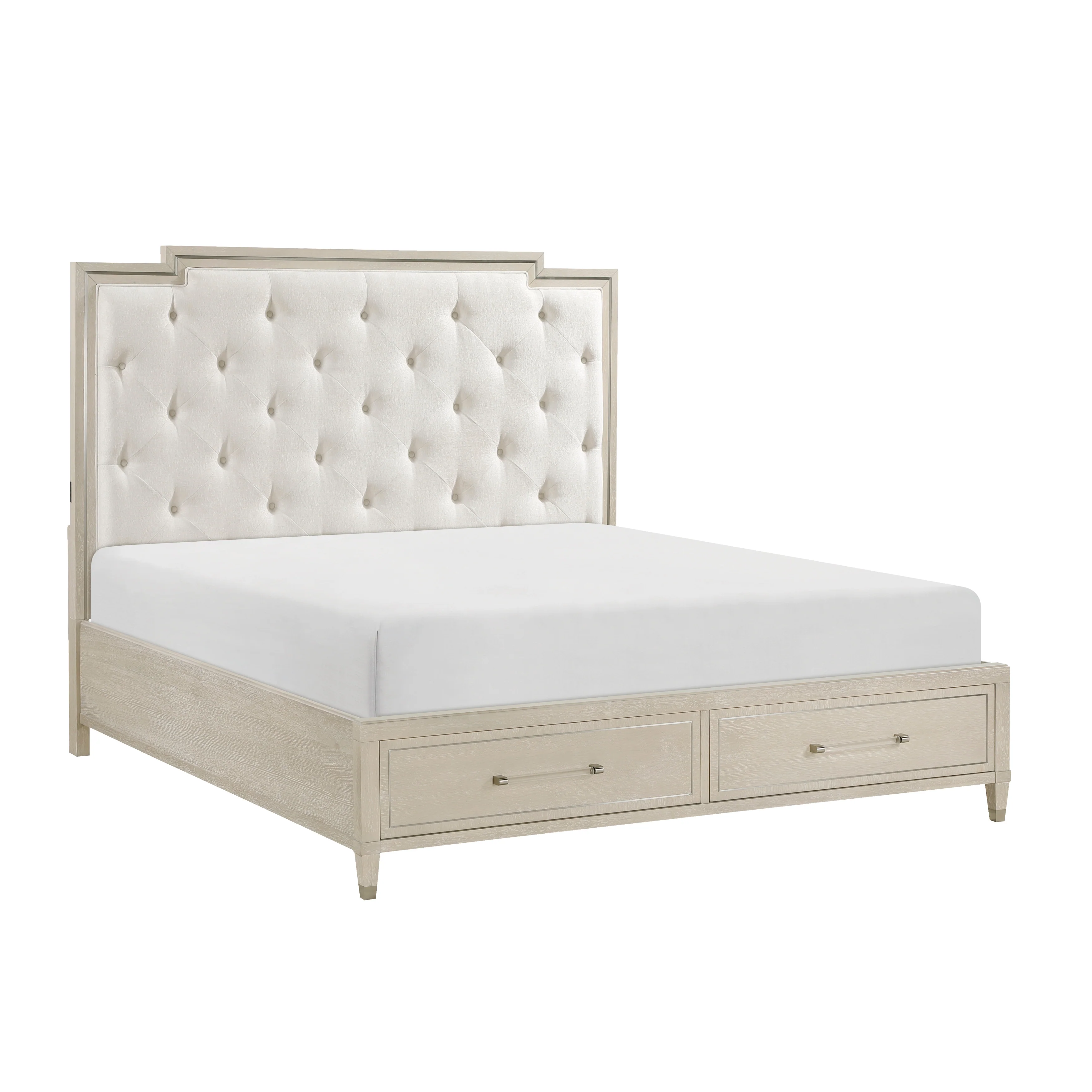 Genoa Platform Bed With Footboard Storage - Image 3