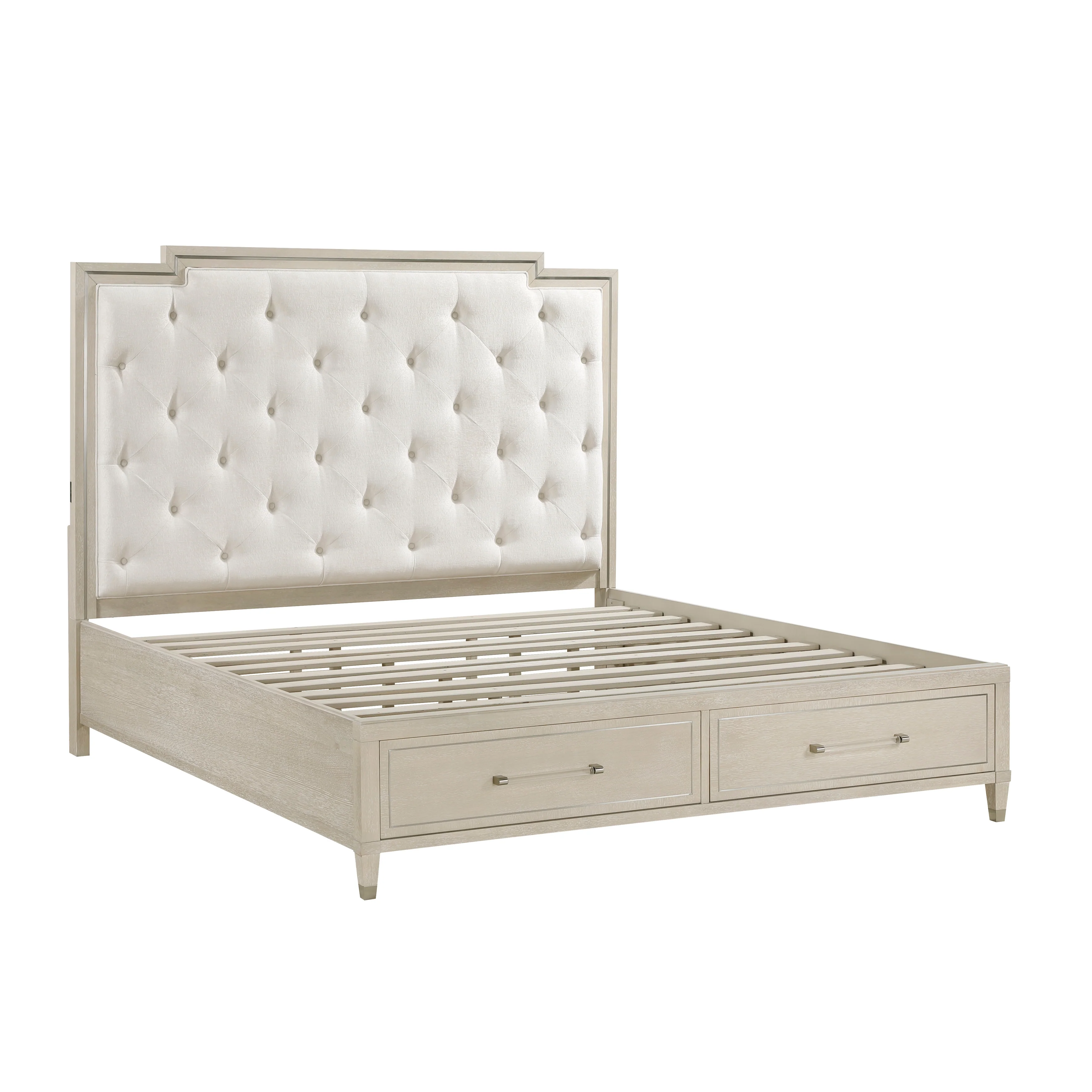 Genoa Platform Bed With Footboard Storage - Image 4
