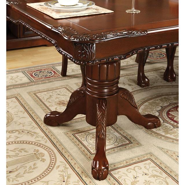 GEORGETOWN Antique Cherry Dining Table w/ Double Pedestals - Image 3
