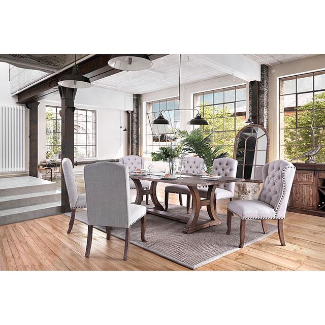 Gianna Rustic Pine/Ivory Side Chair (2/CTN) - Image 5
